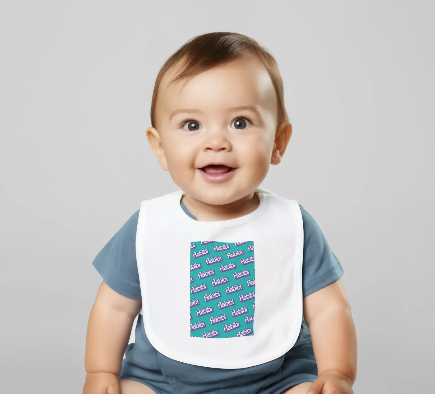 Habibi Pattern baby bib by La Come Di