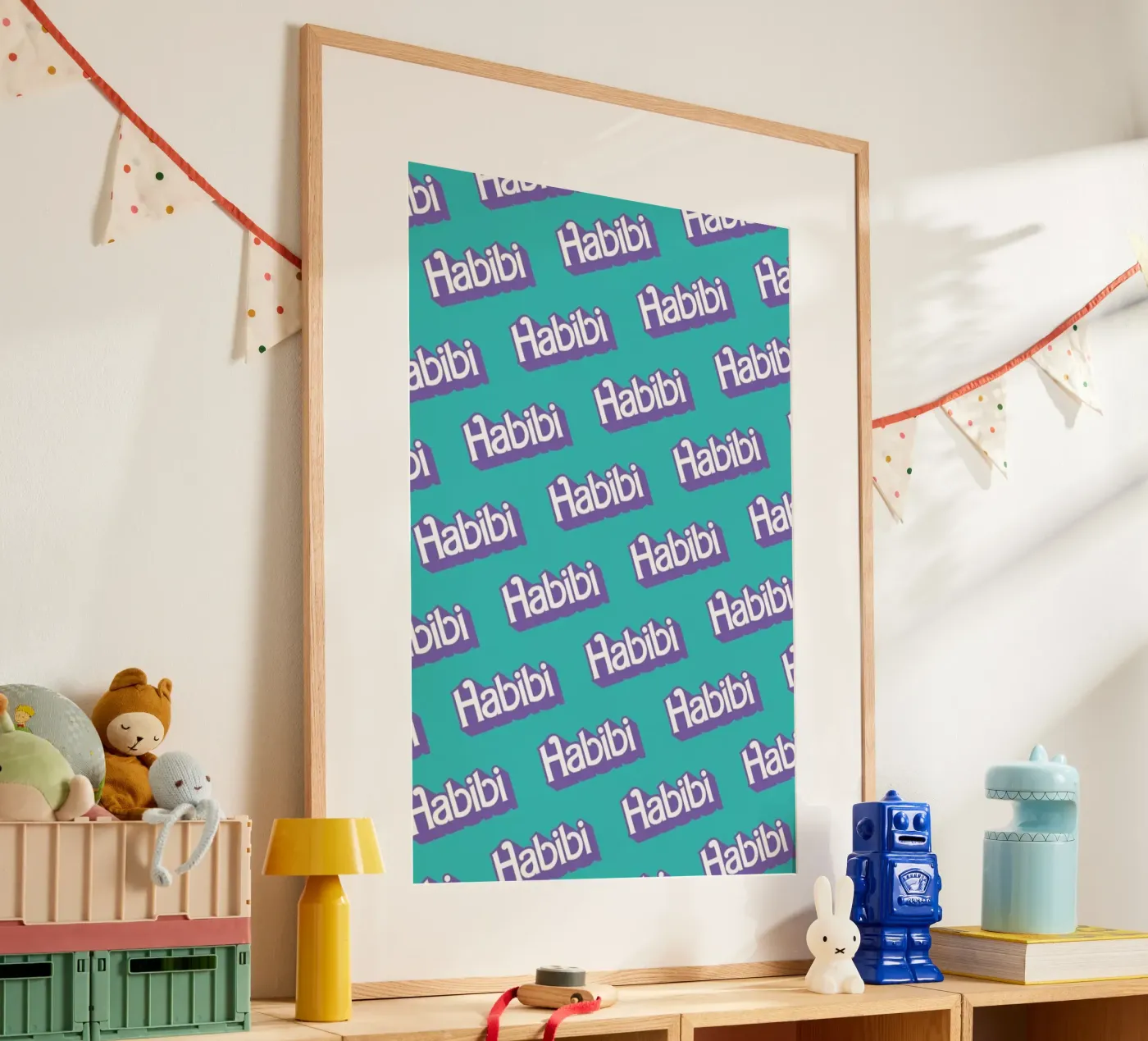 Habibi Pattern poster by La Come Di