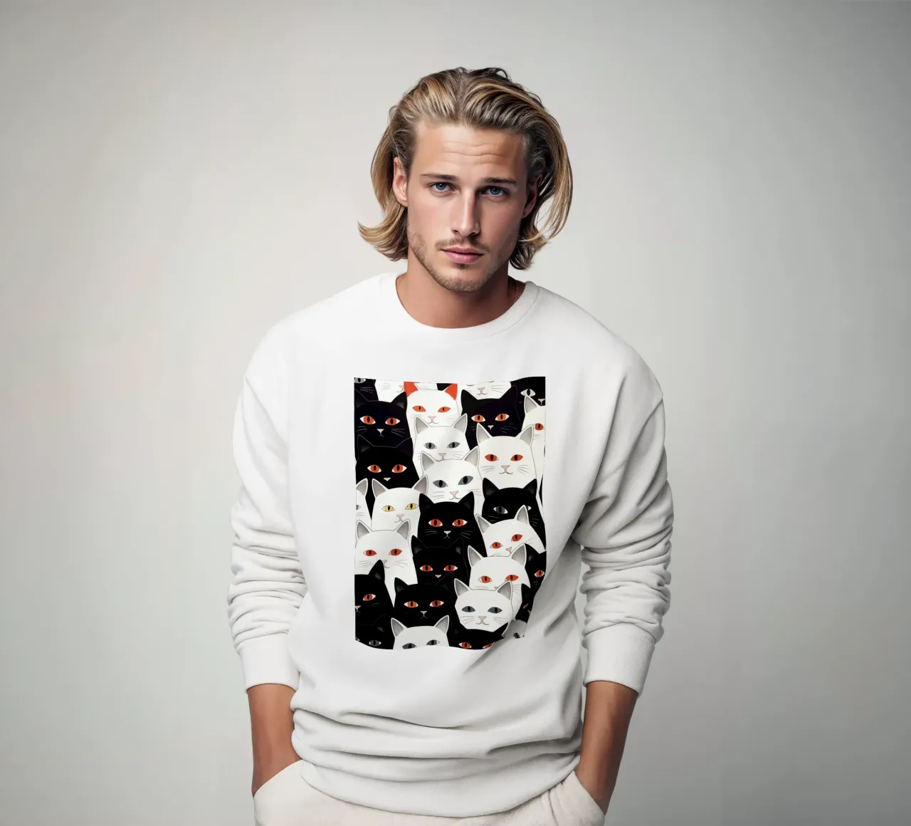 Modello di gatto felpa da Justyna Jaszke JBJart