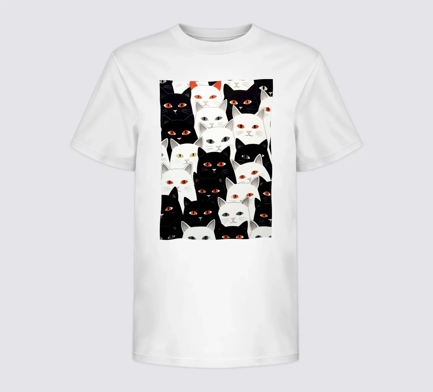 Katten patroon kinder t-shirt van Justyna Jaszke JBJart