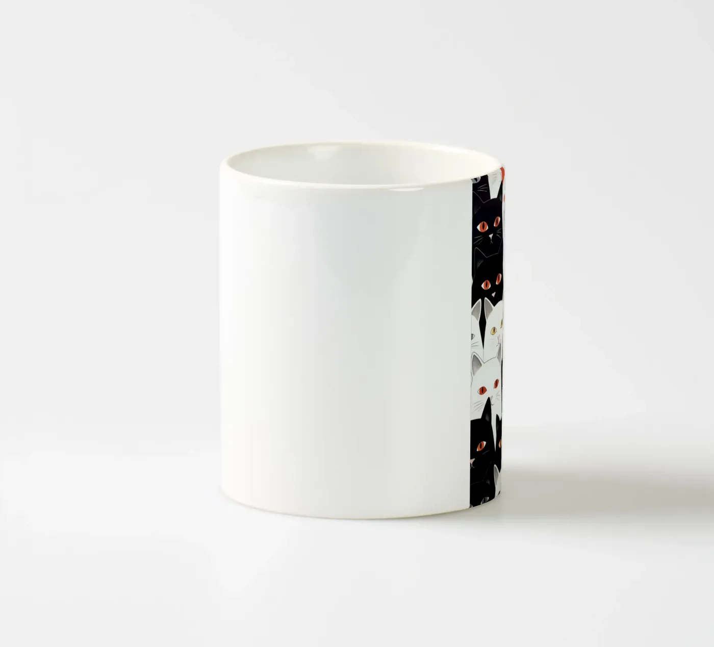 Cats pattern Keramik Tasse von Justyna Jaszke JBJart