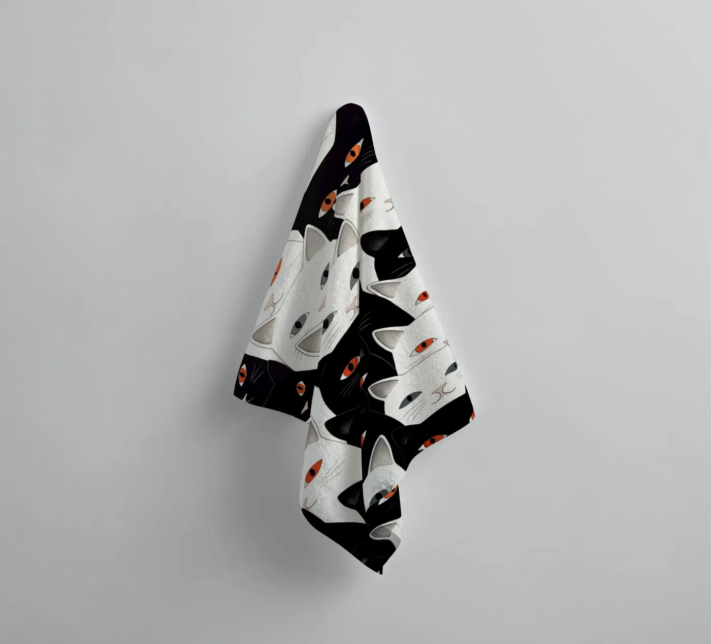 Cats pattern Handtuch von Justyna Jaszke JBJart