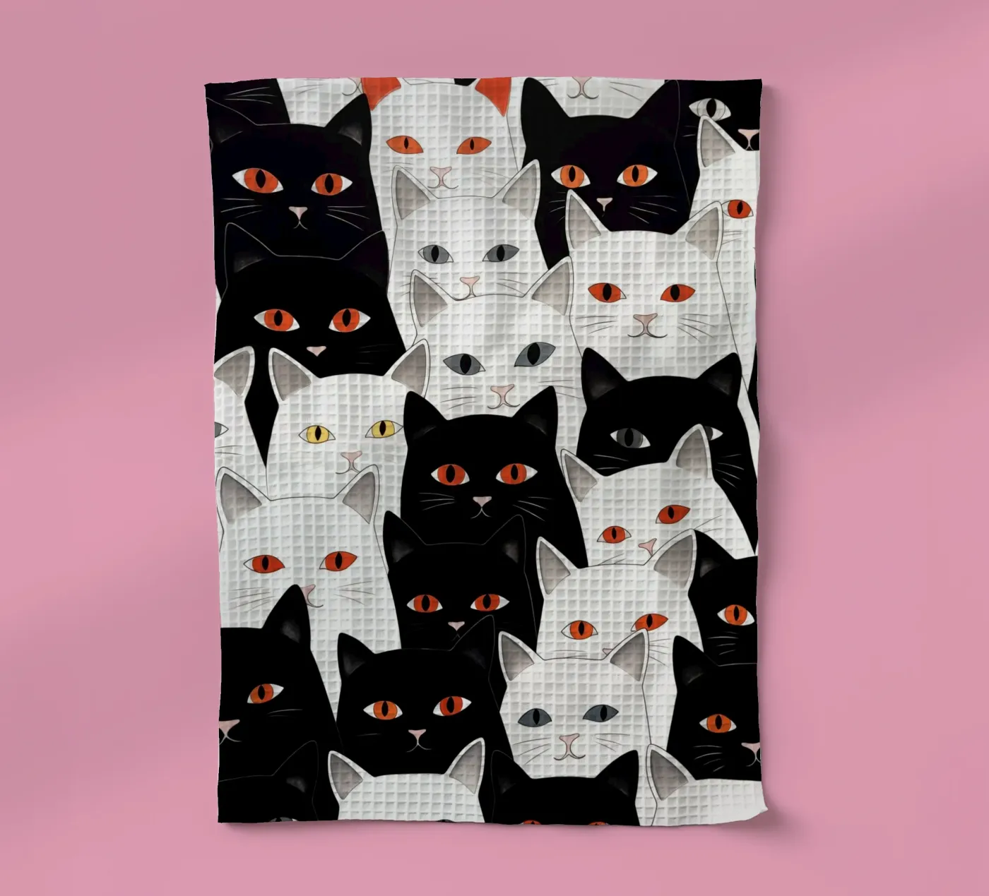 Cats pattern Geschirrtuch von Justyna Jaszke JBJart