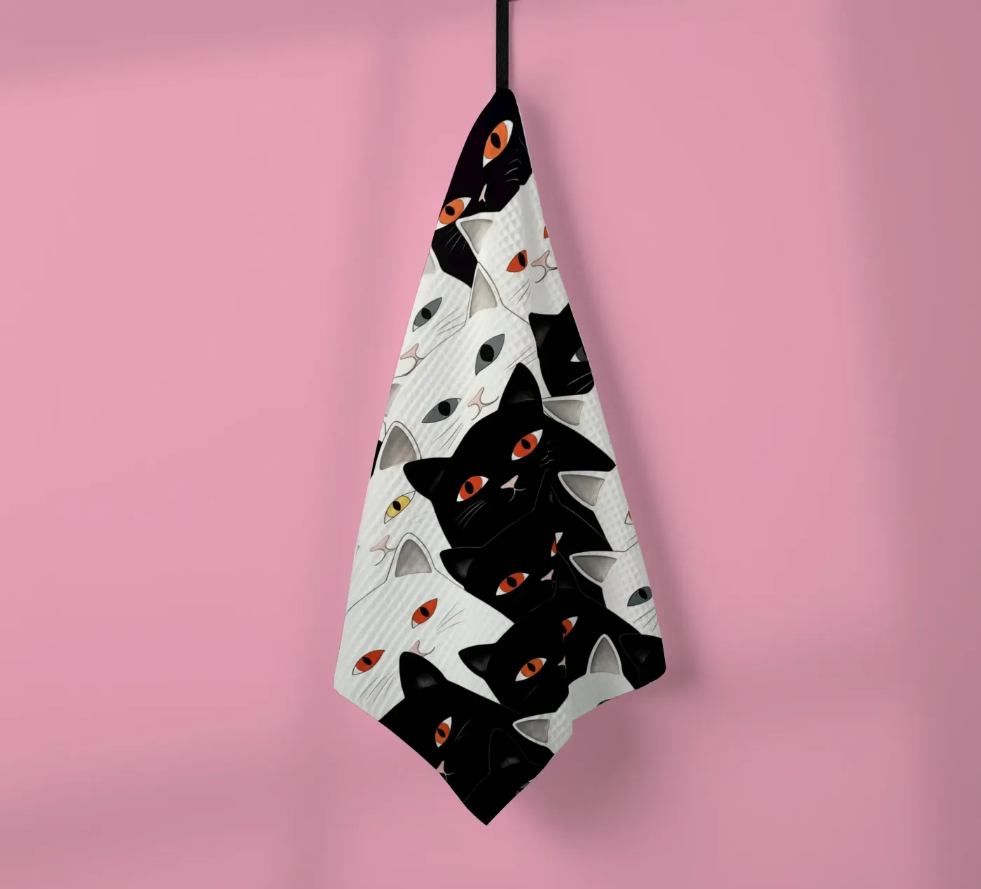 Cats pattern Geschirrtuch von Justyna Jaszke JBJart