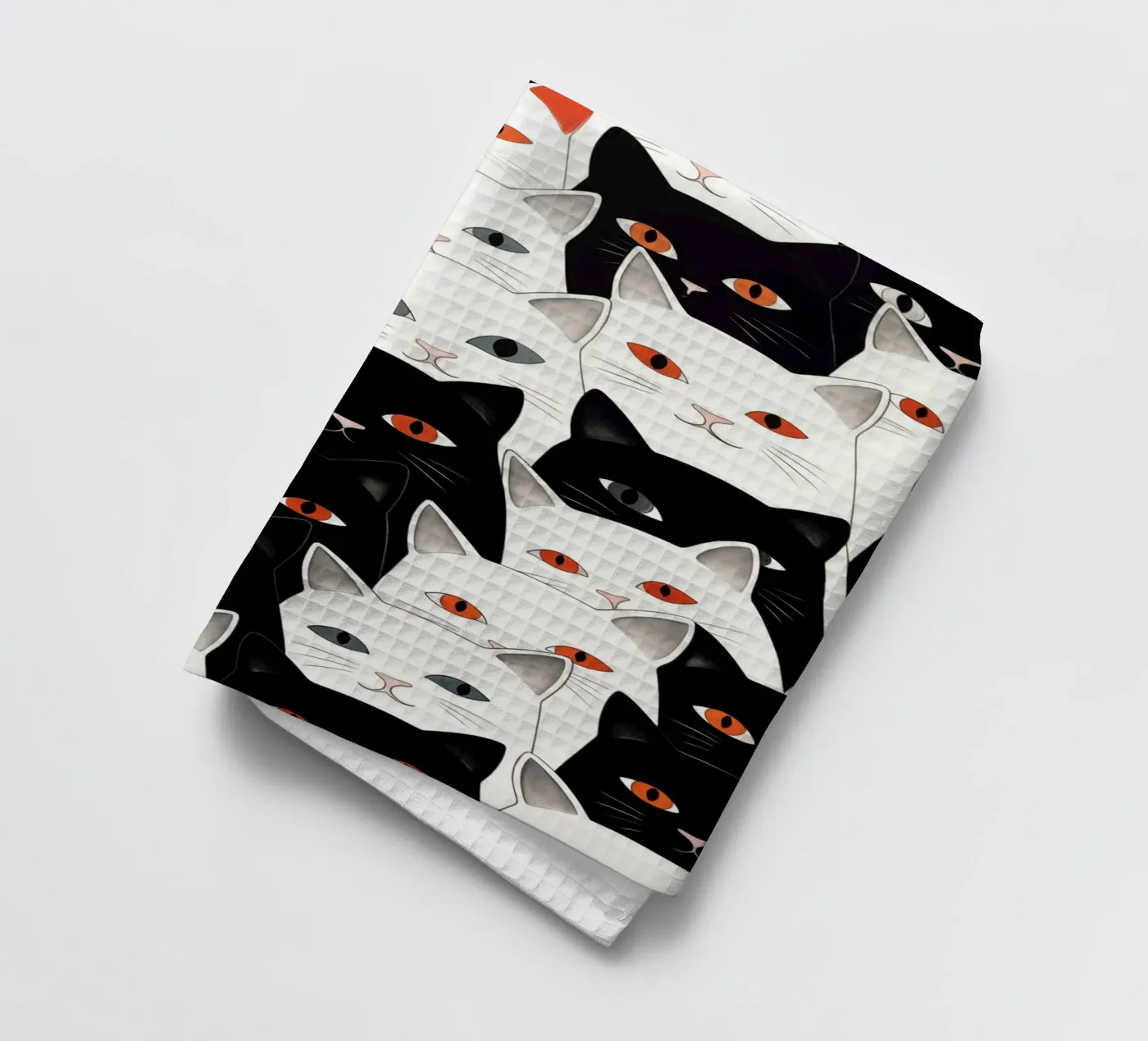 Cats pattern Geschirrtuch von Justyna Jaszke JBJart