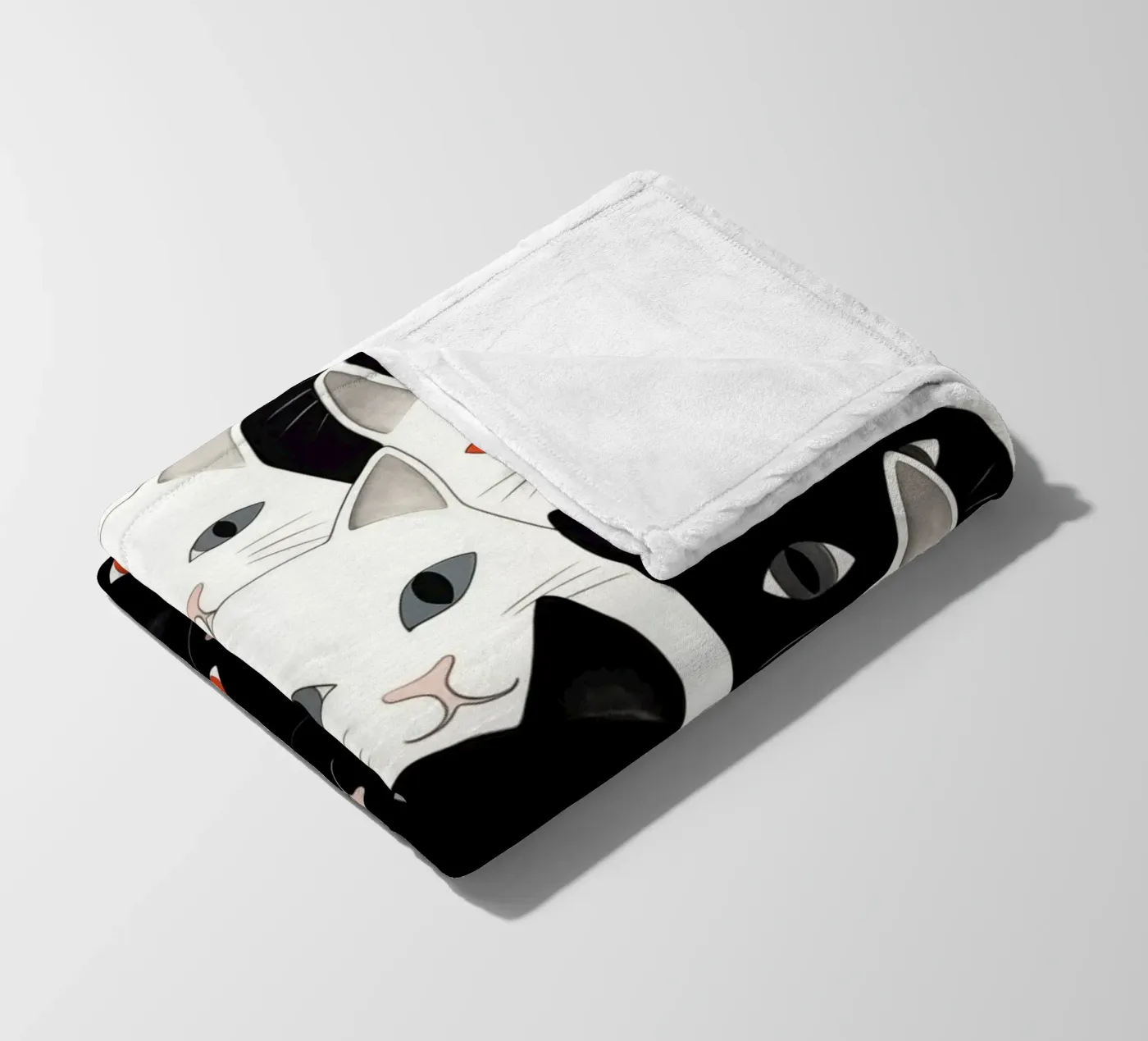 Cats pattern Fleecedecke von Justyna Jaszke JBJart