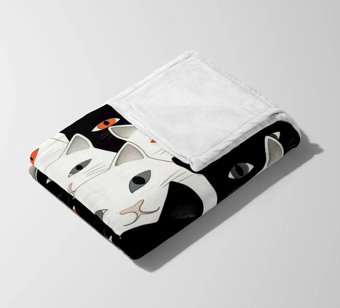 Cats pattern Fleecedecke von Justyna Jaszke JBJart