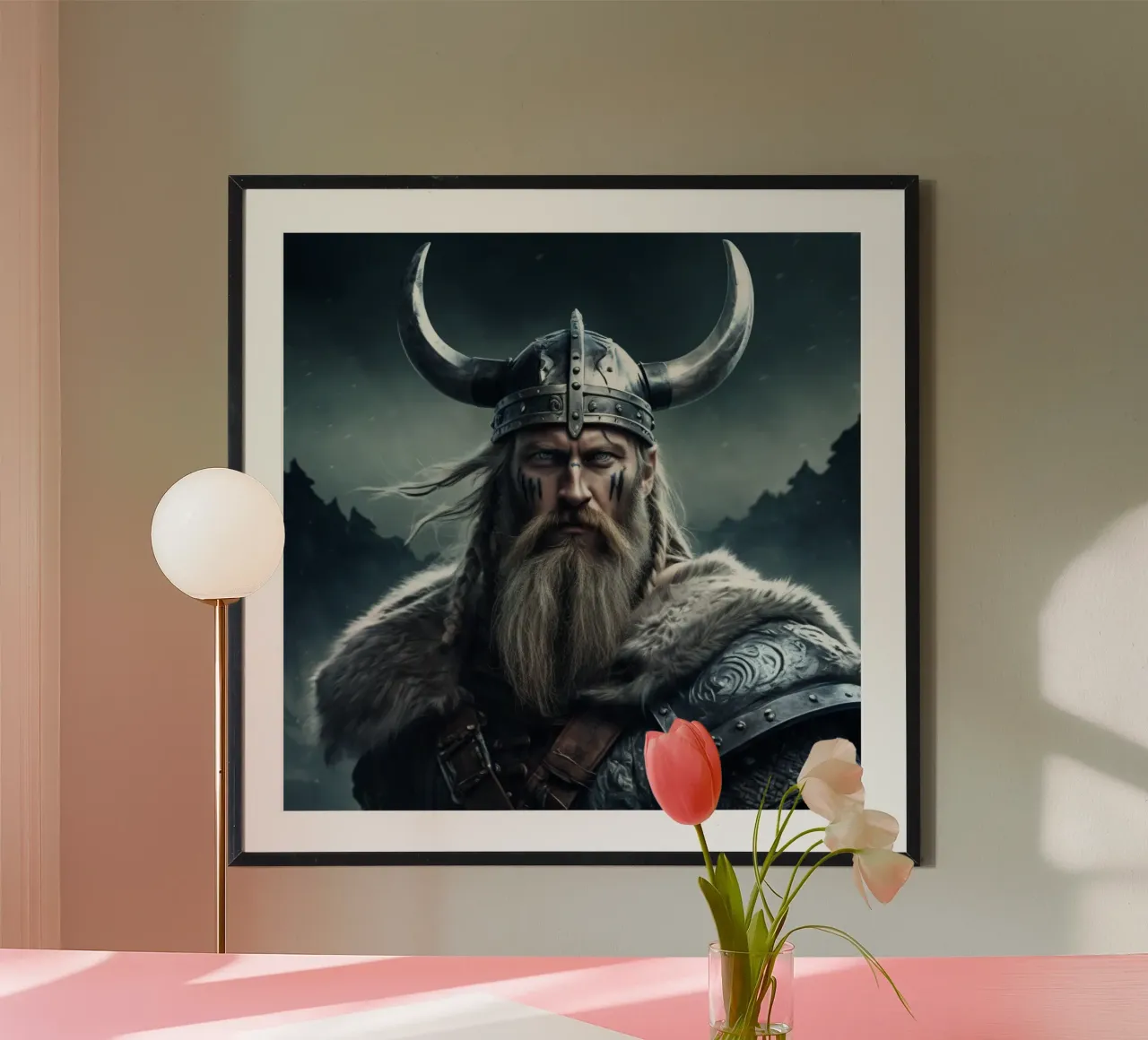 Ragnar, Norweger, Wikinger Hahnemühle von CASTILO