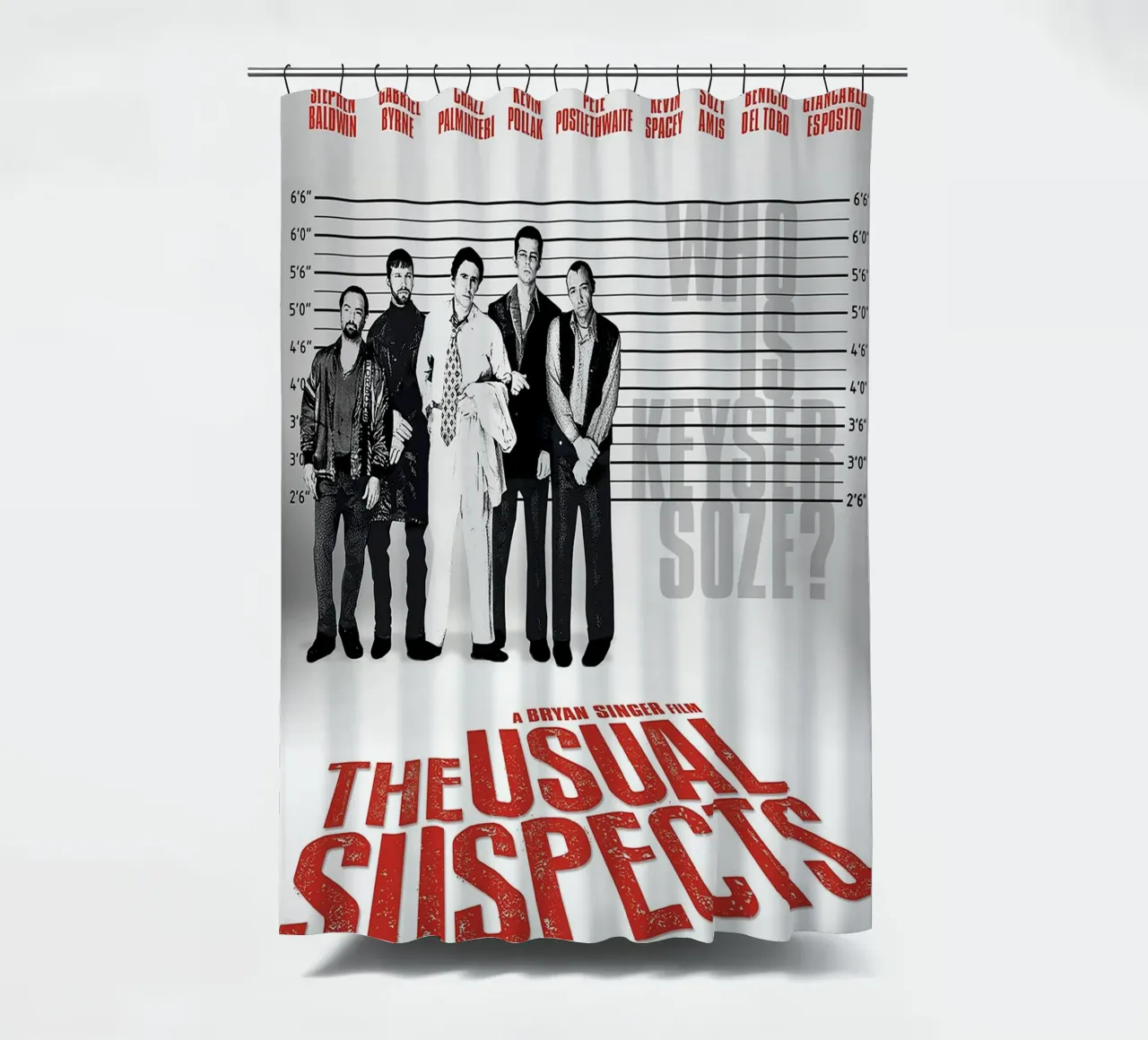 The Usual Suspects Duschvorhang von Attaboy Dsgn