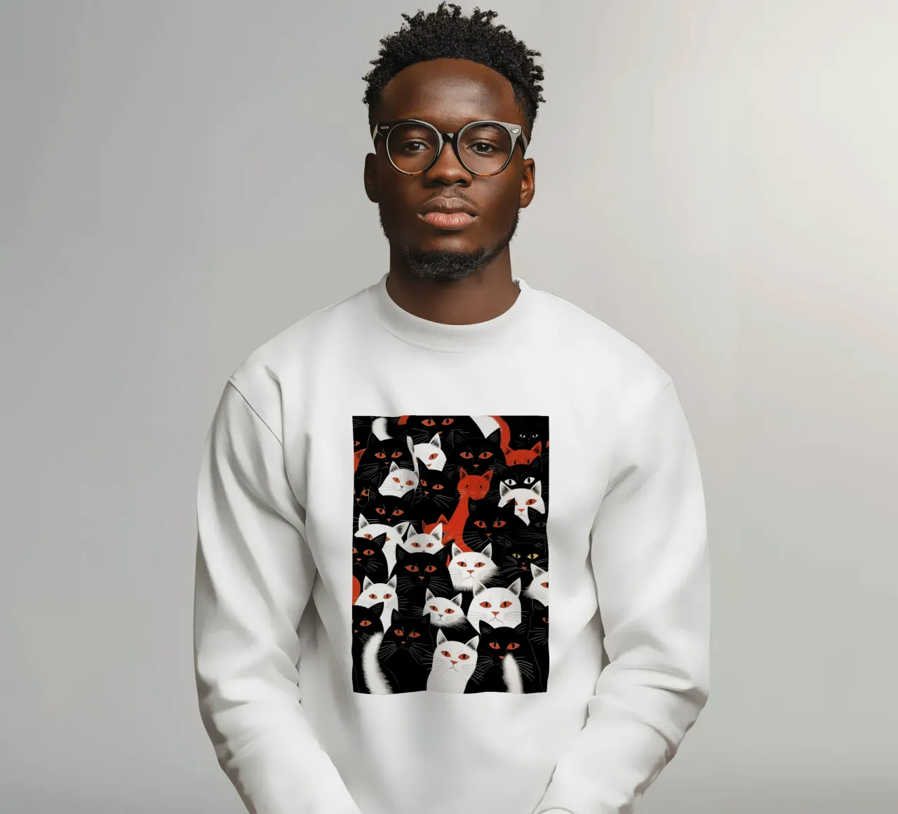 Gatos sudadera de Justyna Jaszke JBJart