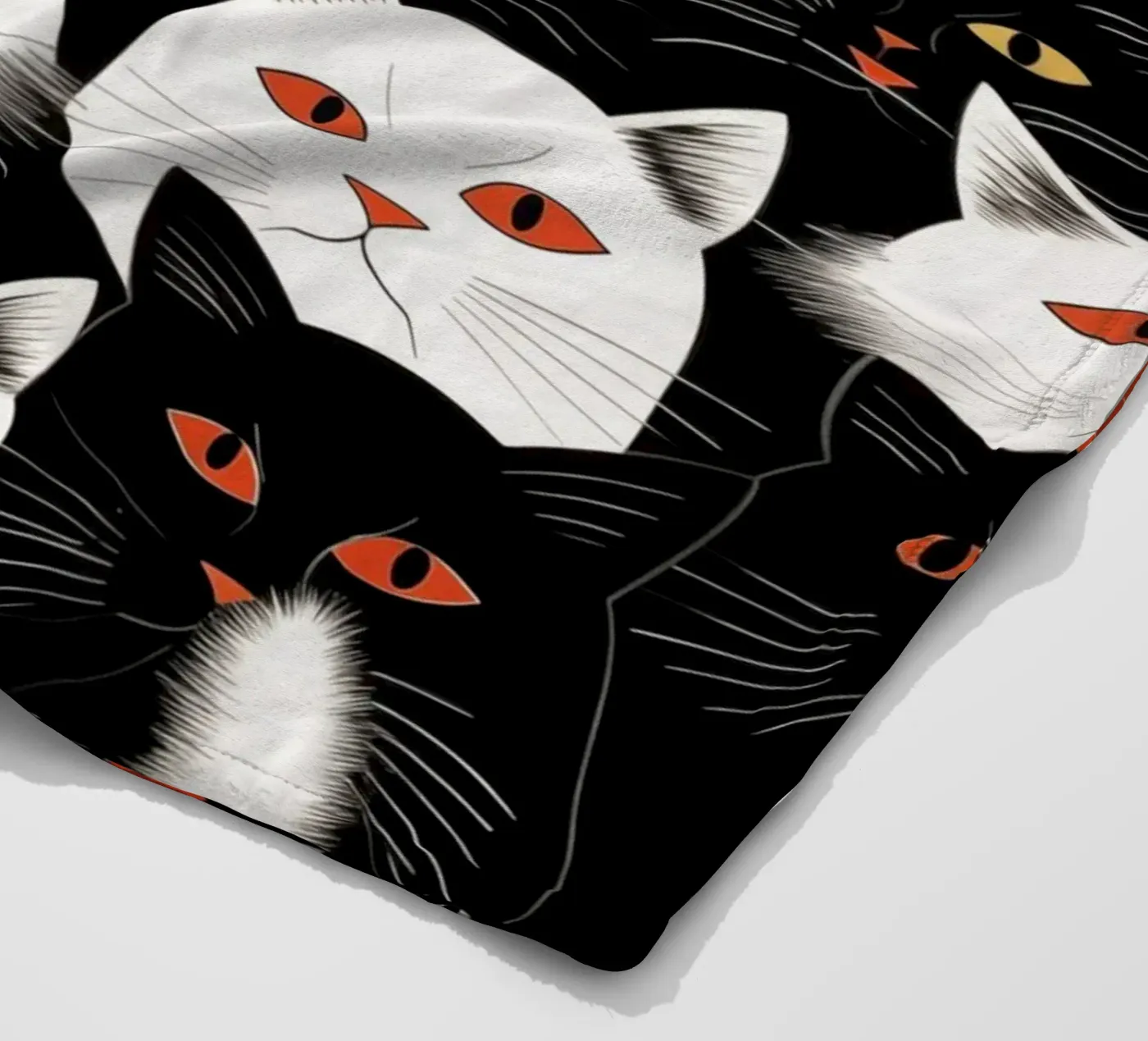 Katten fleecedeken van Justyna Jaszke JBJart