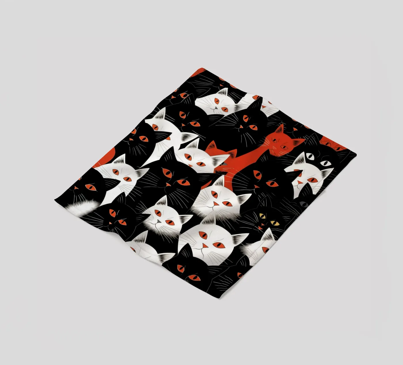 Katten fleecedeken van Justyna Jaszke JBJart