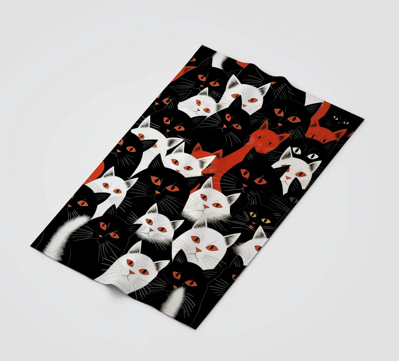 Katten fleecedeken van Justyna Jaszke JBJart