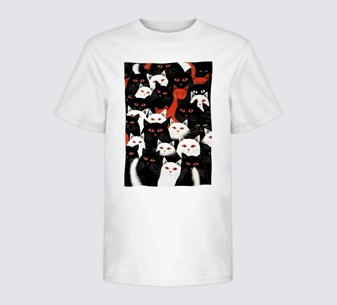 Katten kinder t-shirt van Justyna Jaszke JBJart