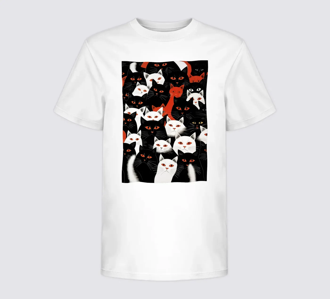 Katten kinder t-shirt van Justyna Jaszke JBJart