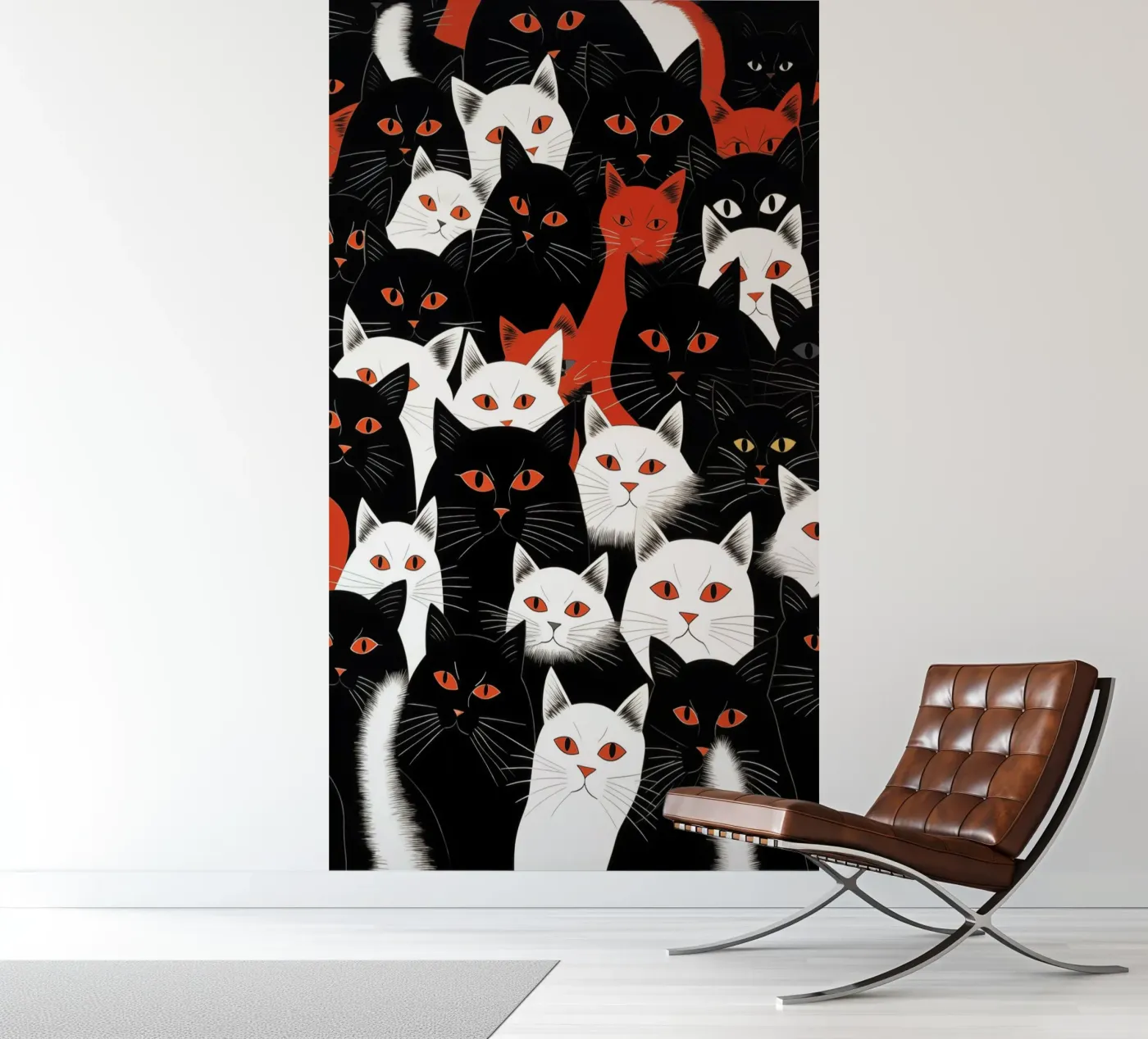 Katzen Fototapete von Justyna Jaszke JBJart