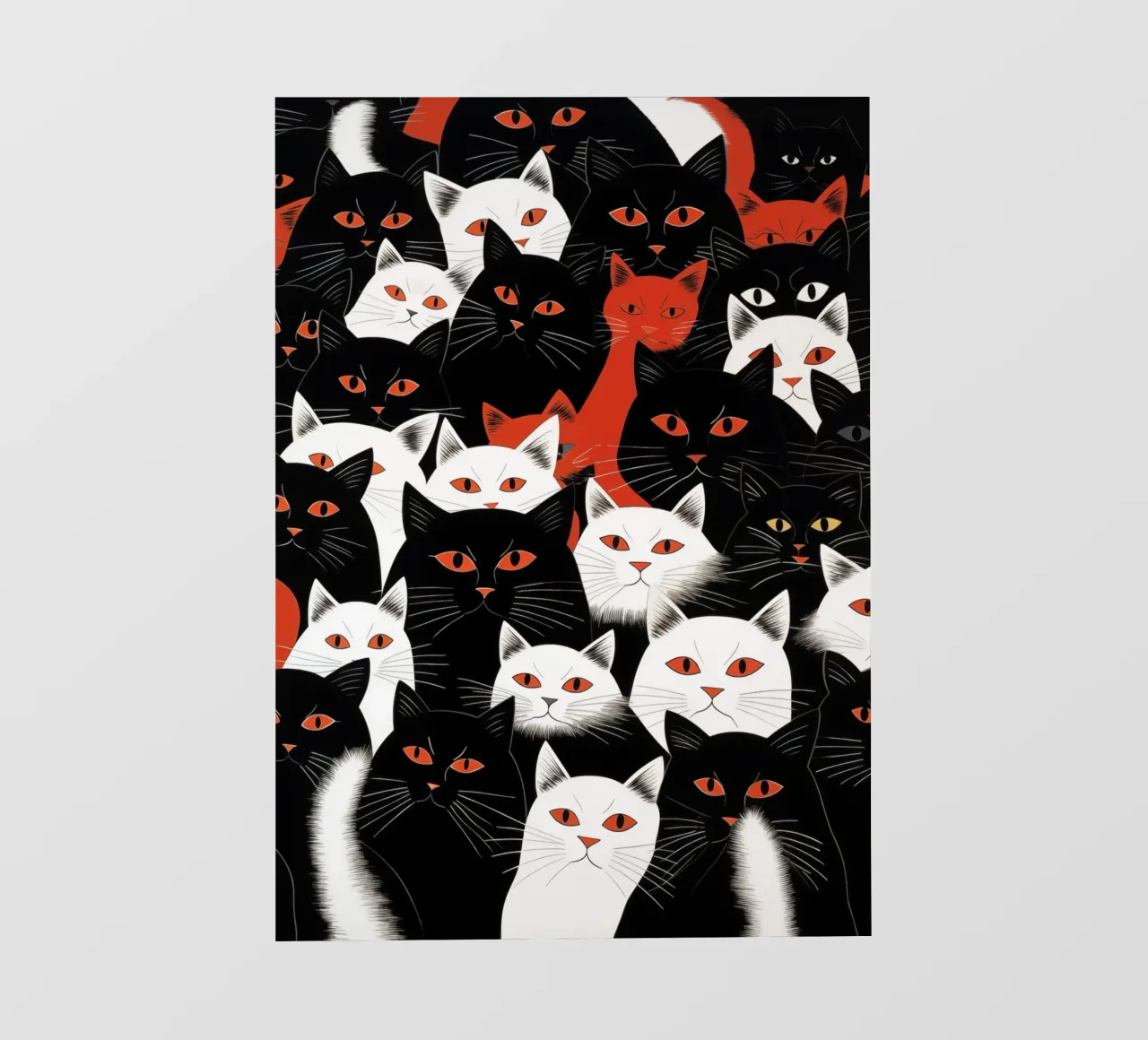 Katten fotobehang van Justyna Jaszke JBJart