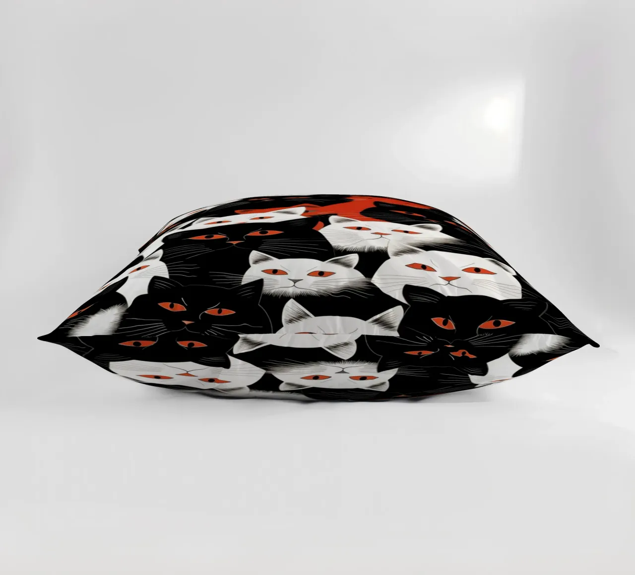 Cats decorative cushion by Justyna Jaszke JBJart