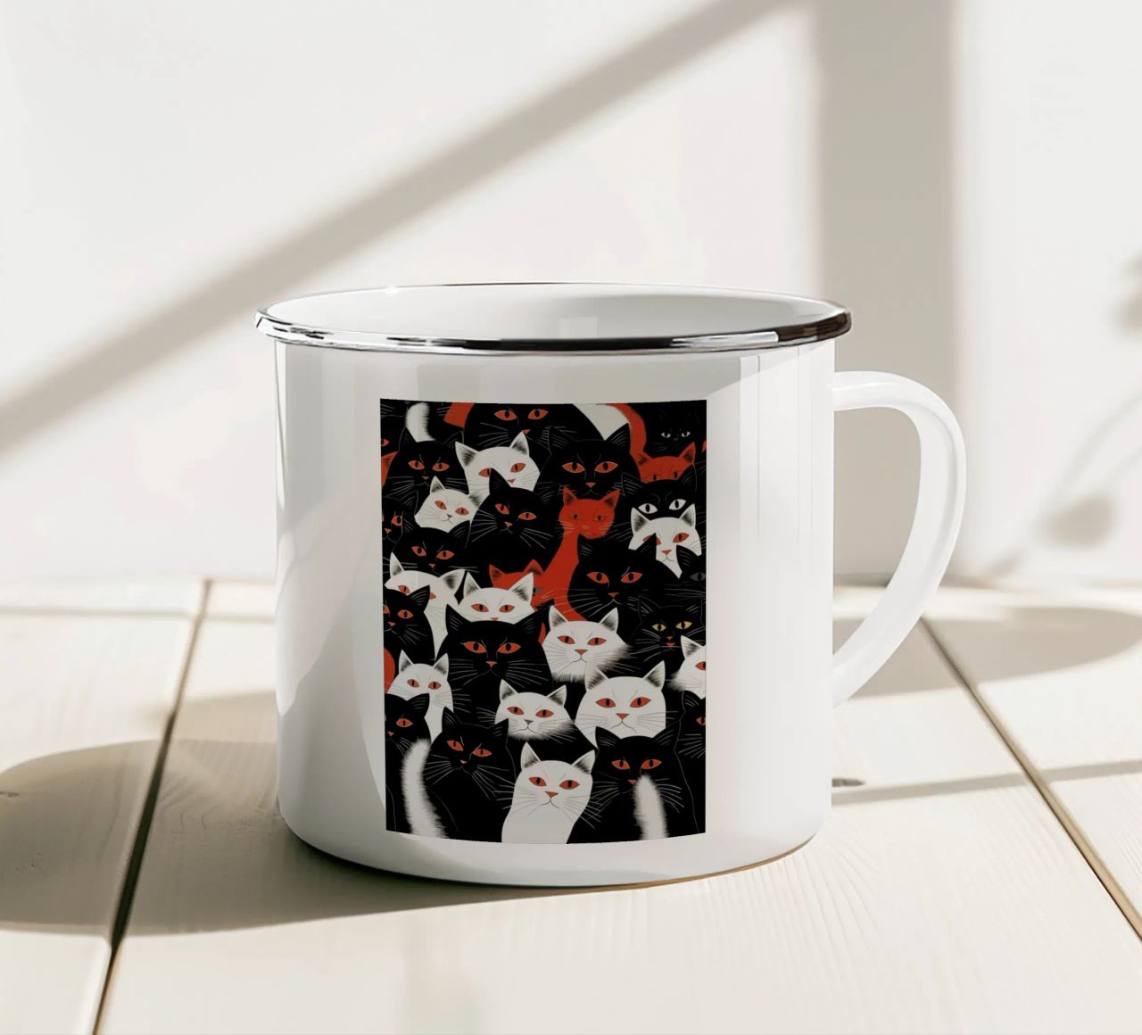 Gatti tazza in smalto da Justyna Jaszke JBJart