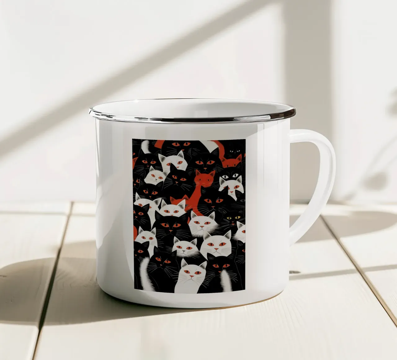Gatti tazza in smalto da Justyna Jaszke JBJart