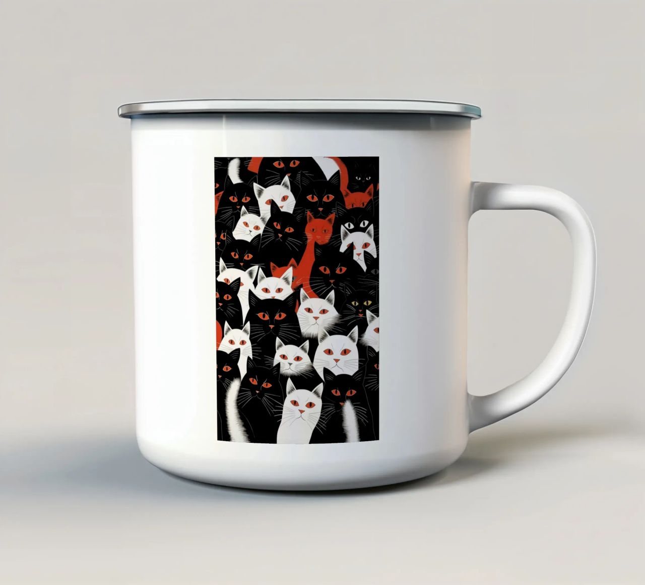 Gatti tazza in smalto da Justyna Jaszke JBJart