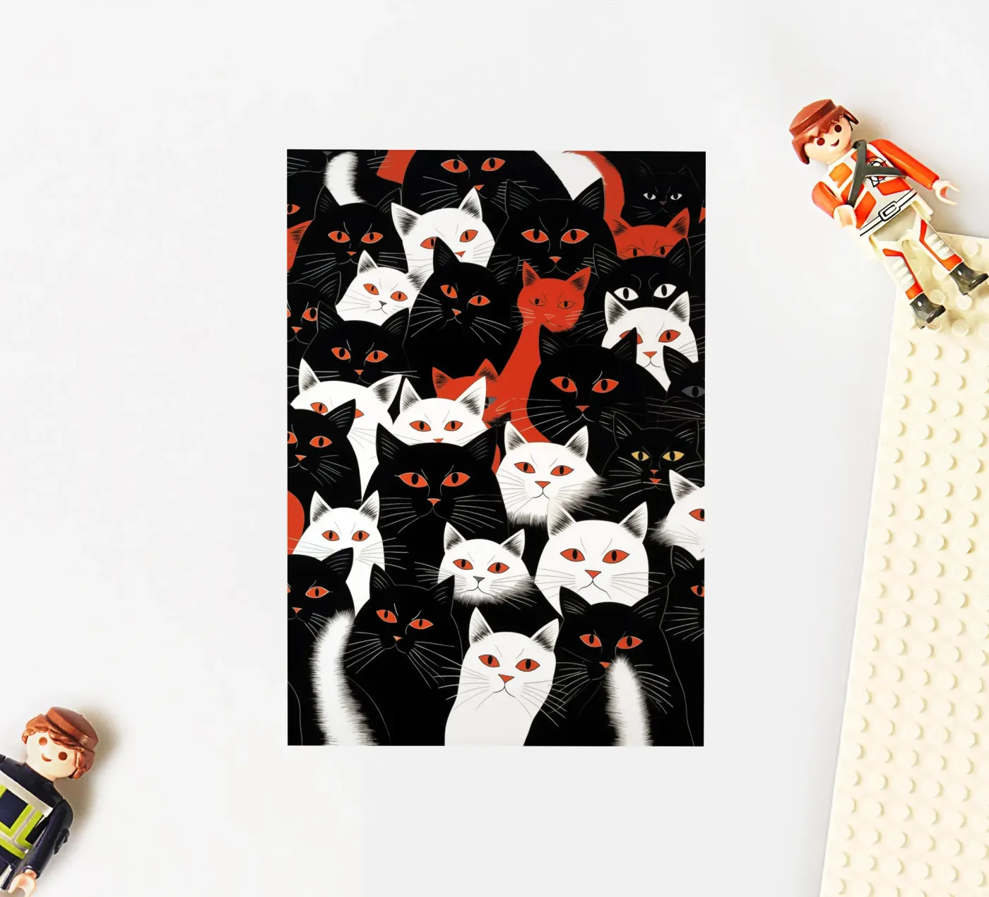 Cats sticker by Justyna Jaszke JBJart