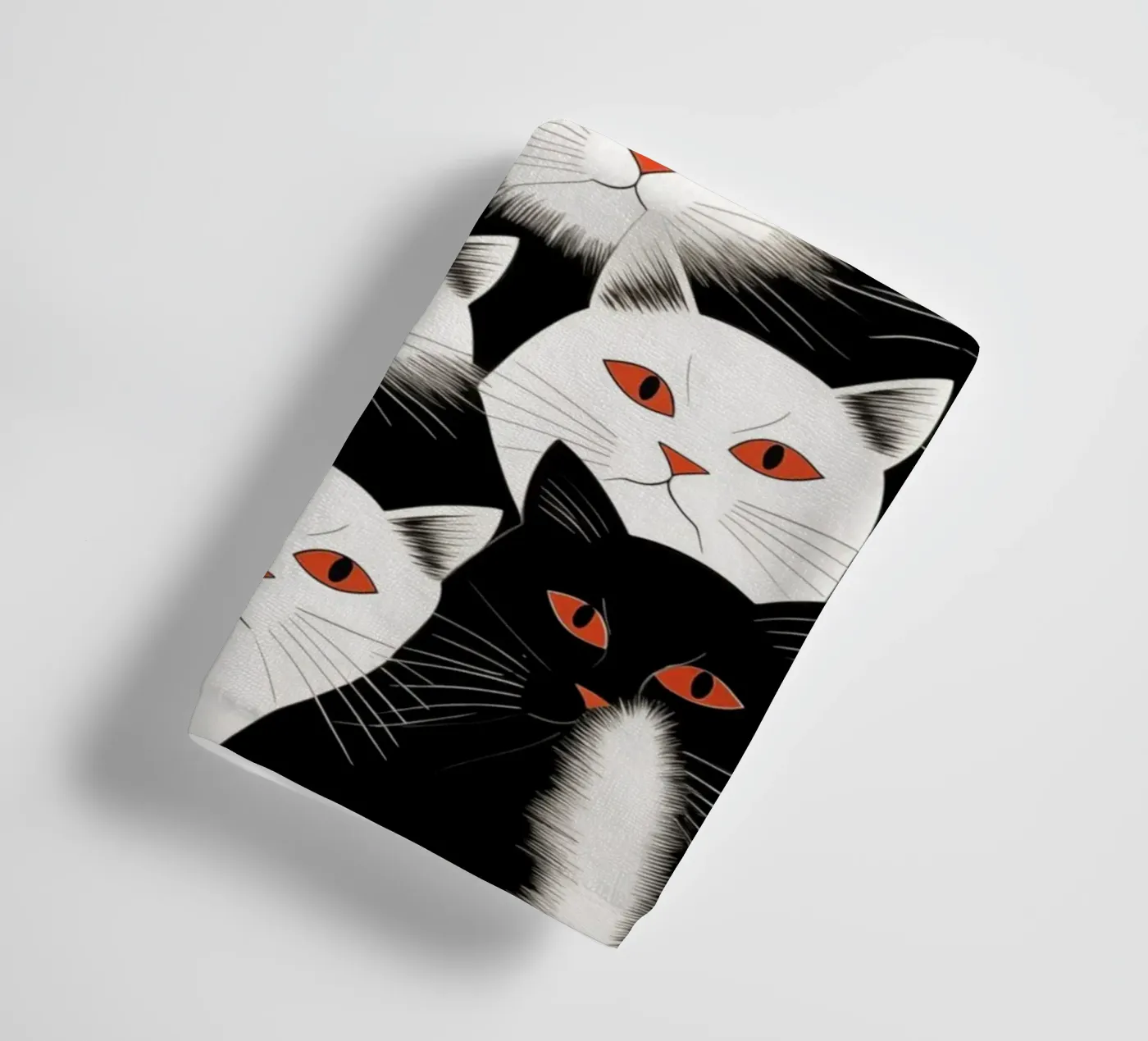Cats towel by Justyna Jaszke JBJart