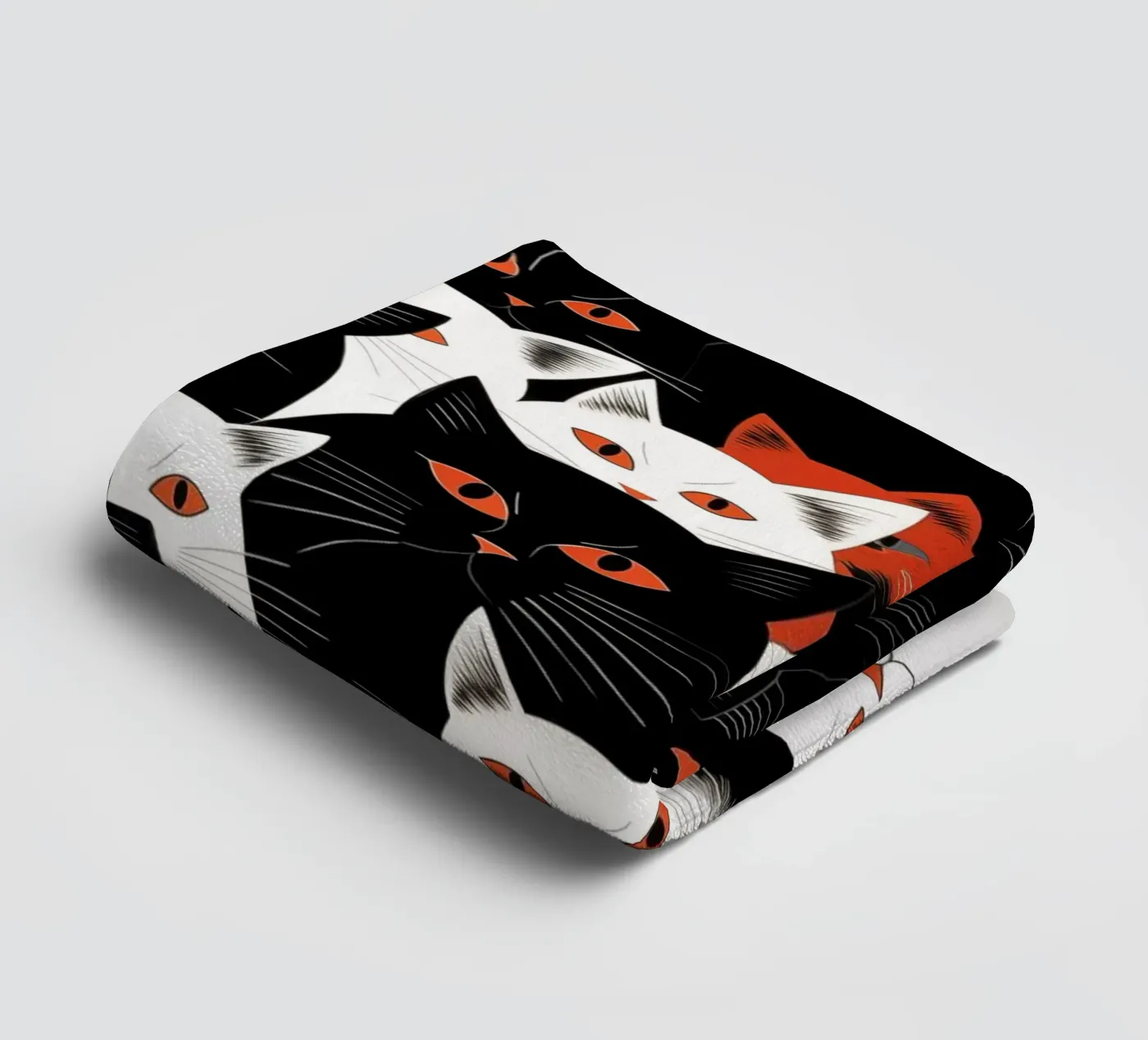 Katten badhanddoek van Justyna Jaszke JBJart