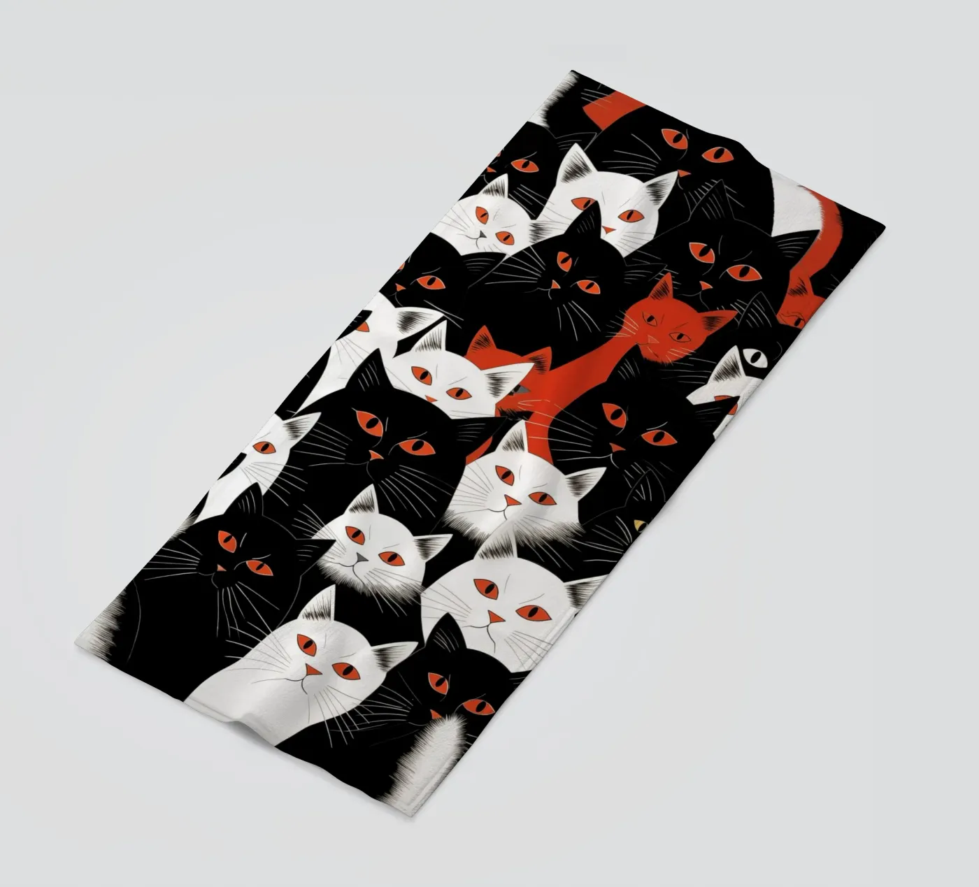 Cats strandhanddoek van Justyna Jaszke JBJart