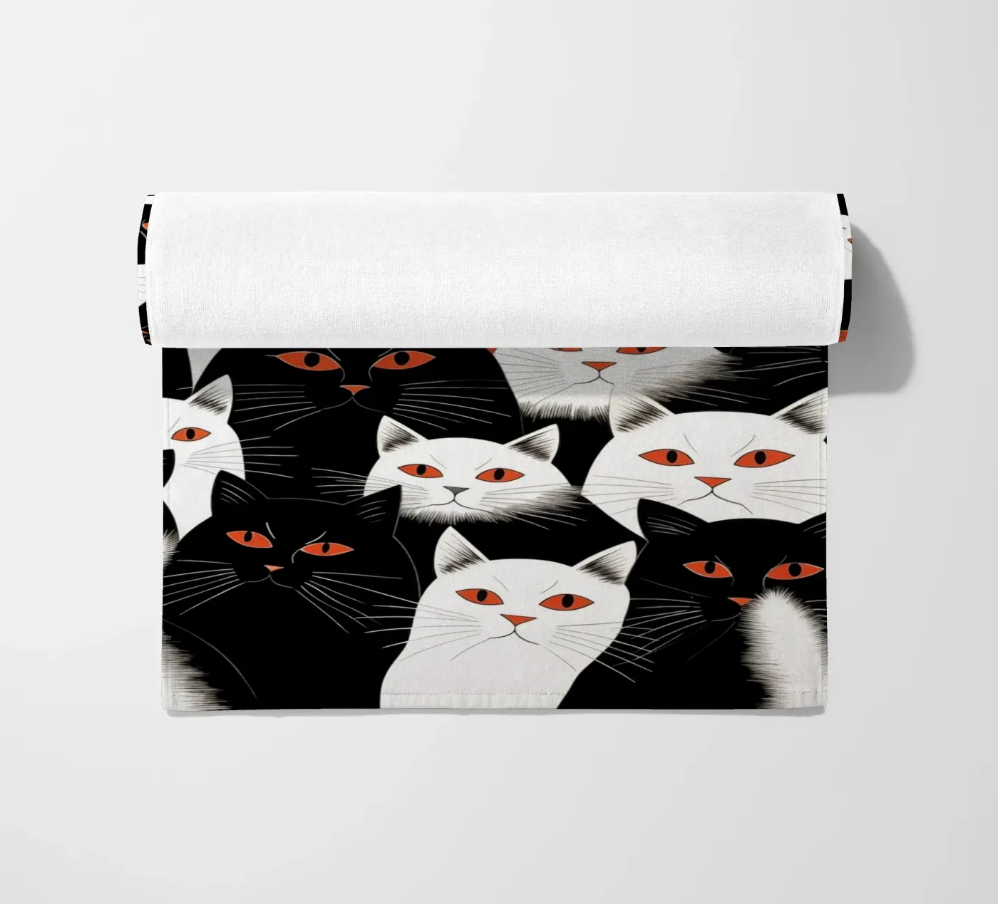 Cats strandhanddoek van Justyna Jaszke JBJart