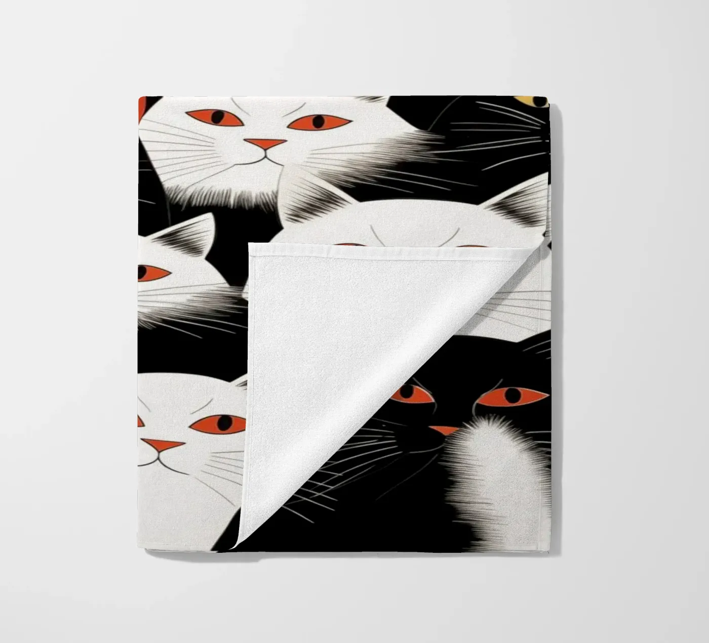 Cats strandhanddoek van Justyna Jaszke JBJart