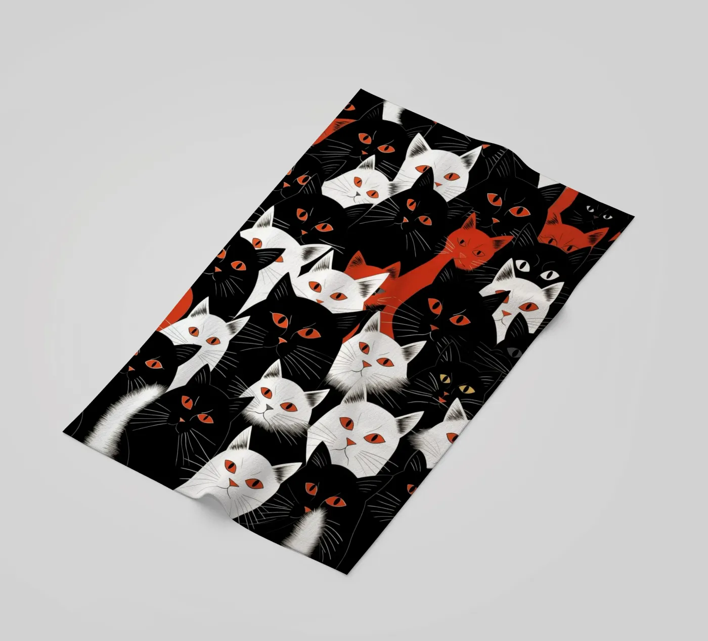 Cats strandhanddoek van Justyna Jaszke JBJart