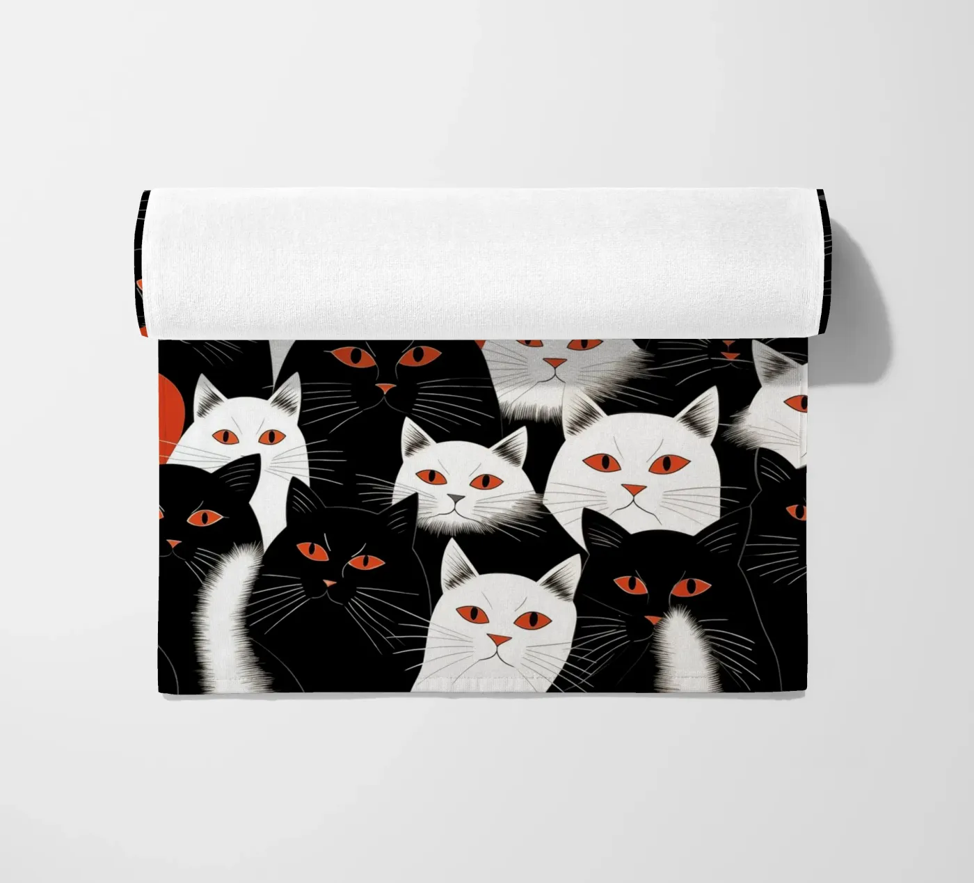 Cats strandhanddoek van Justyna Jaszke JBJart