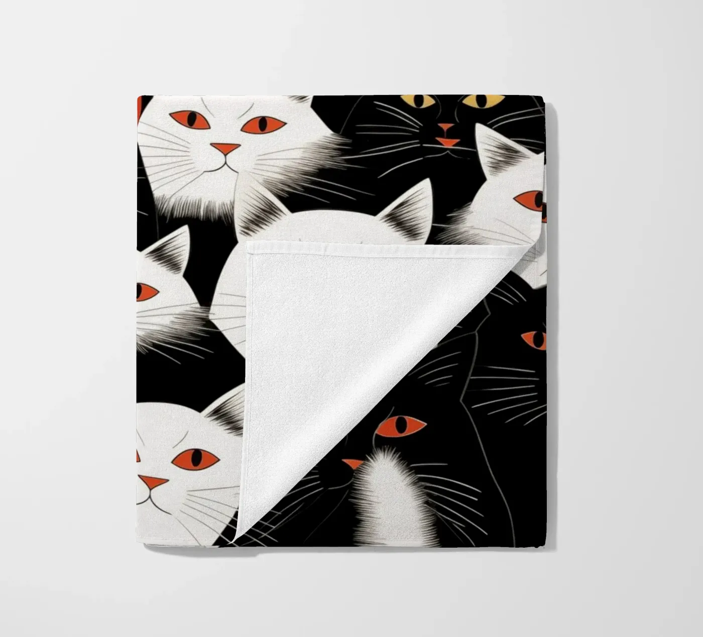 Cats strandhanddoek van Justyna Jaszke JBJart