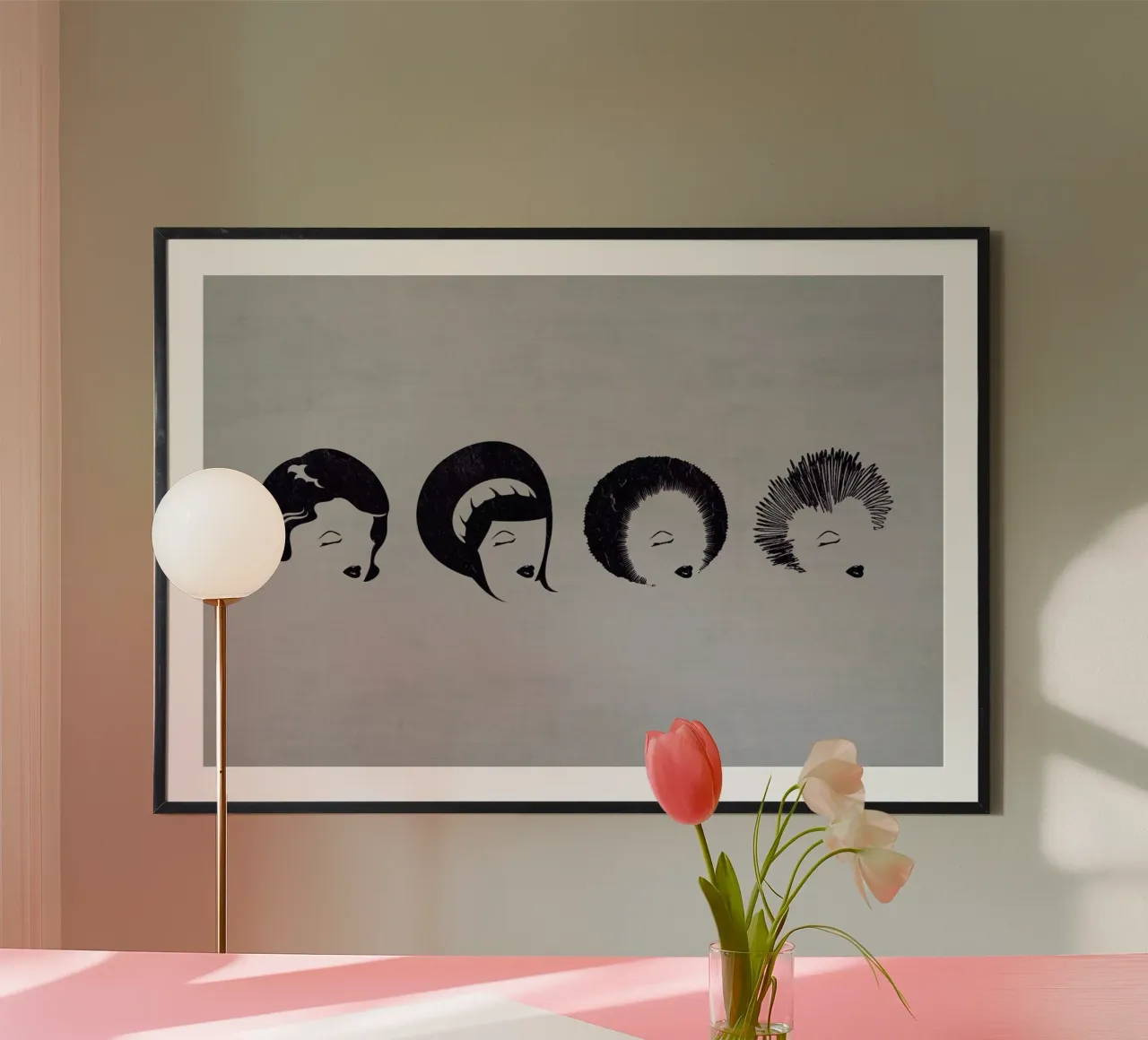 Punky Funky poster con telaio in alluminio da The Sound of Applause