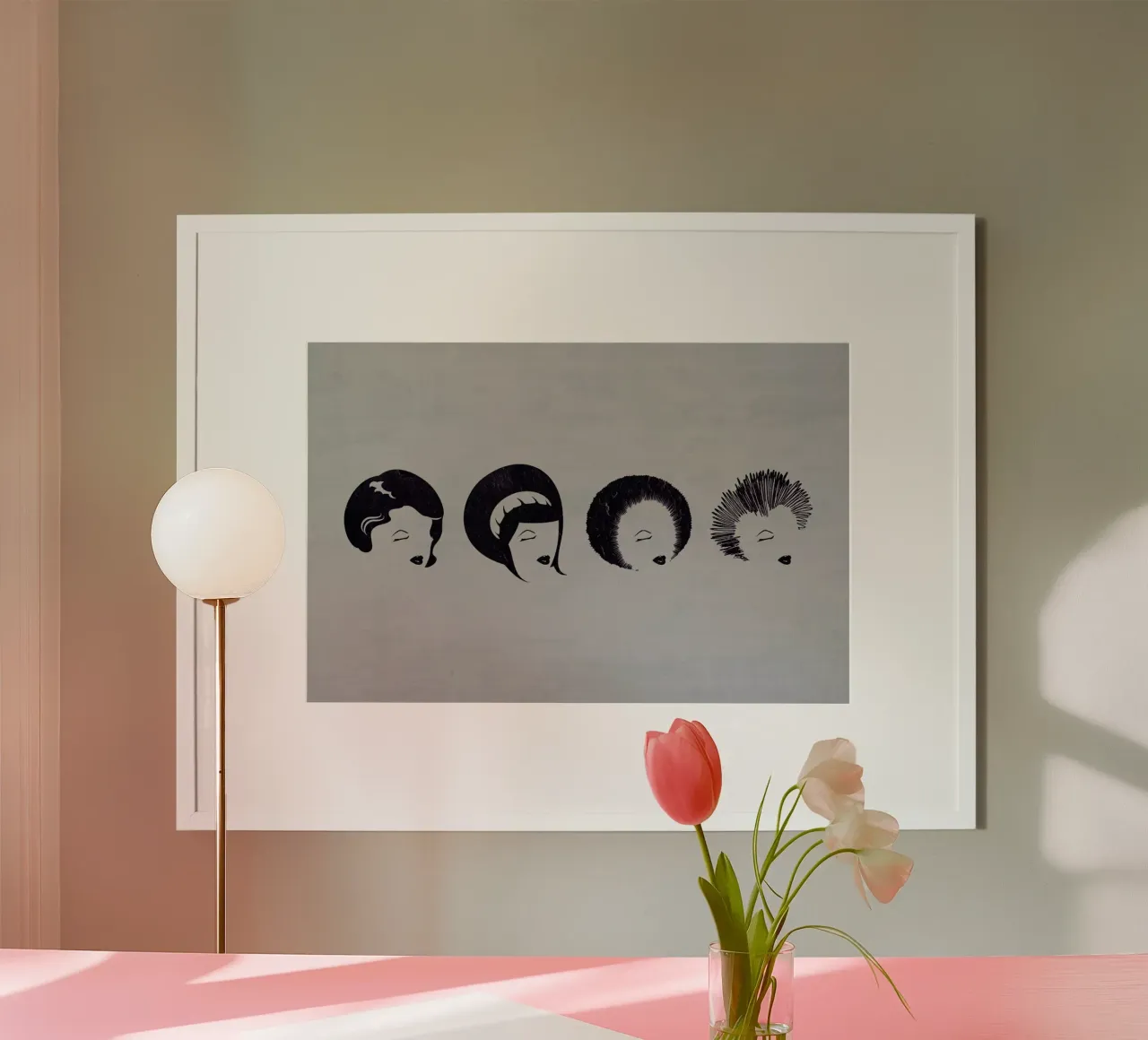 Punky Funky poster con telaio in alluminio da The Sound of Applause