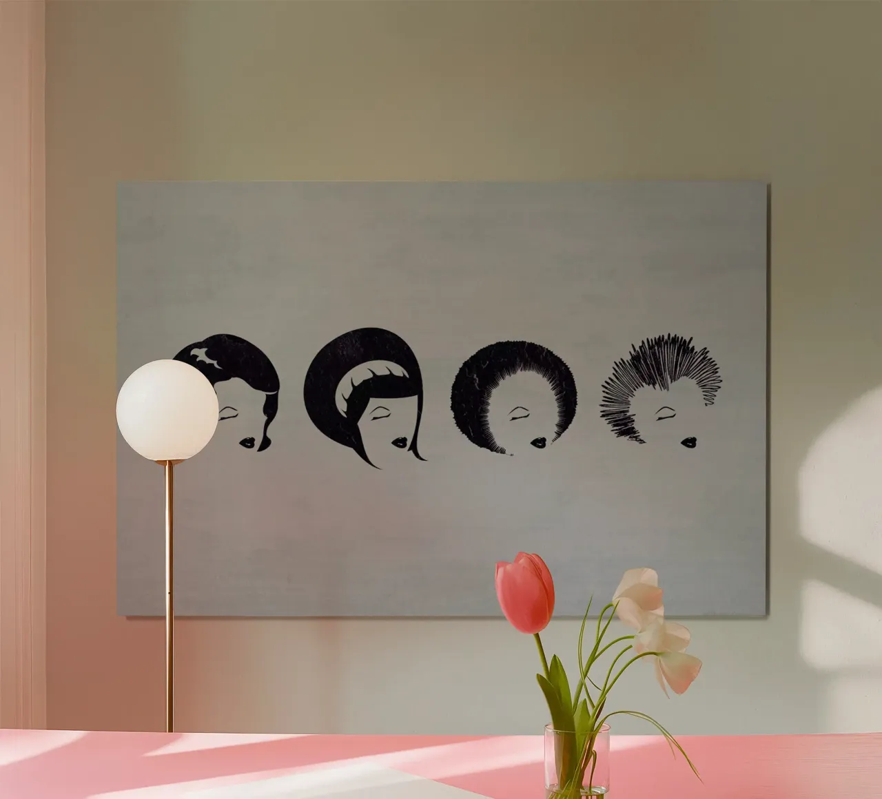 Punky Funky poster con telaio in alluminio da The Sound of Applause