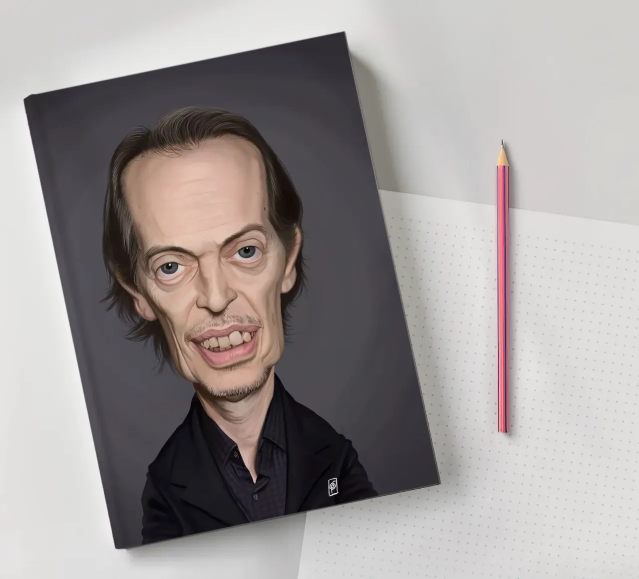 Steve Buscemi notebook by Rob Art | Illustration