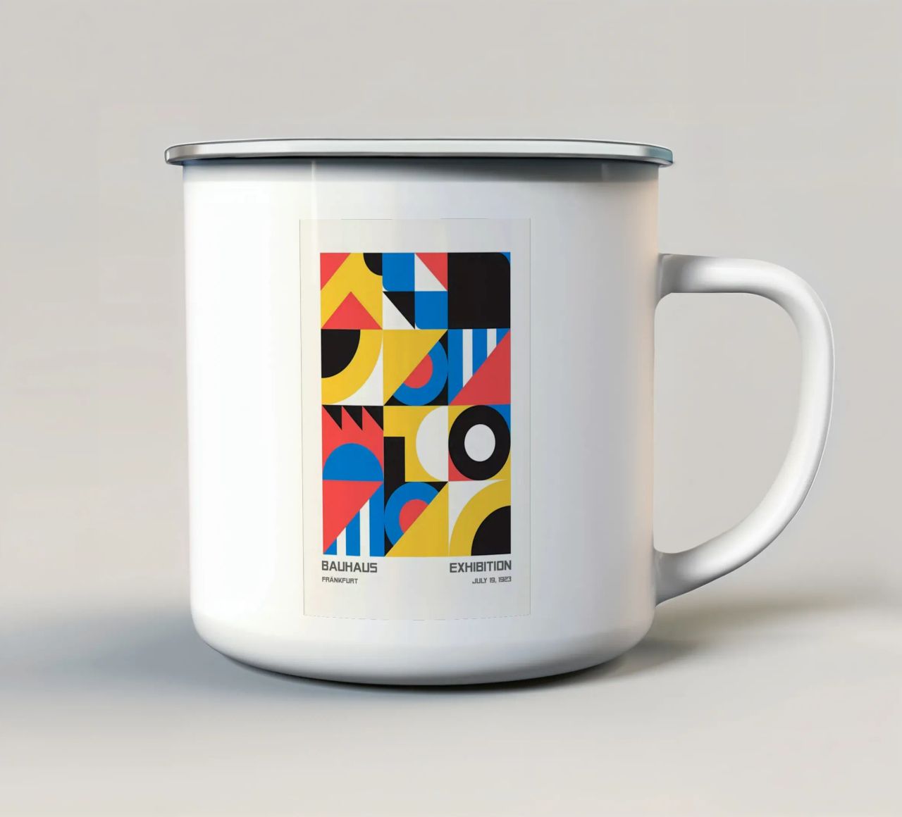 BAUHAUS COMP YRBK tazza in smalto da Karraker