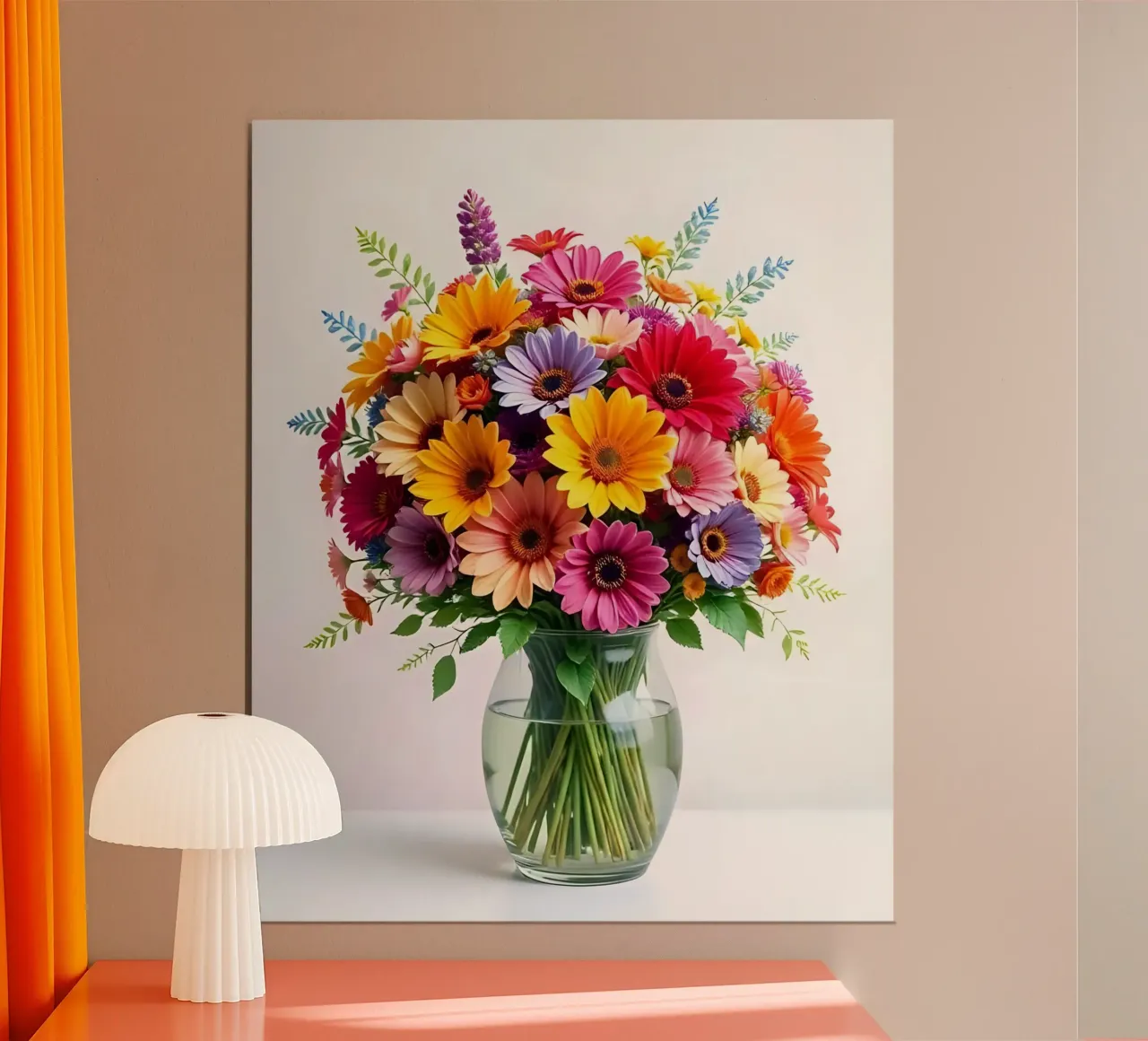 Bouquet_10 poster con telaio in plastica da Farb- und Blütenzauber by LK