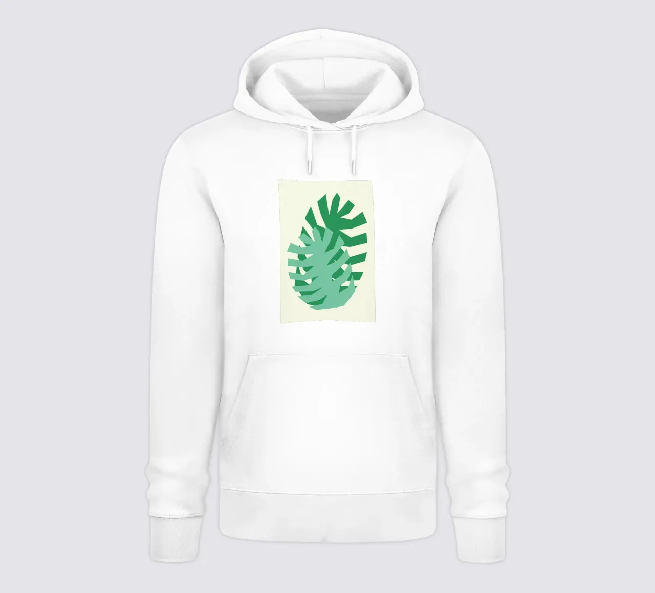 Two Palm Leaves felpa con cappuccio da Rosi Feist