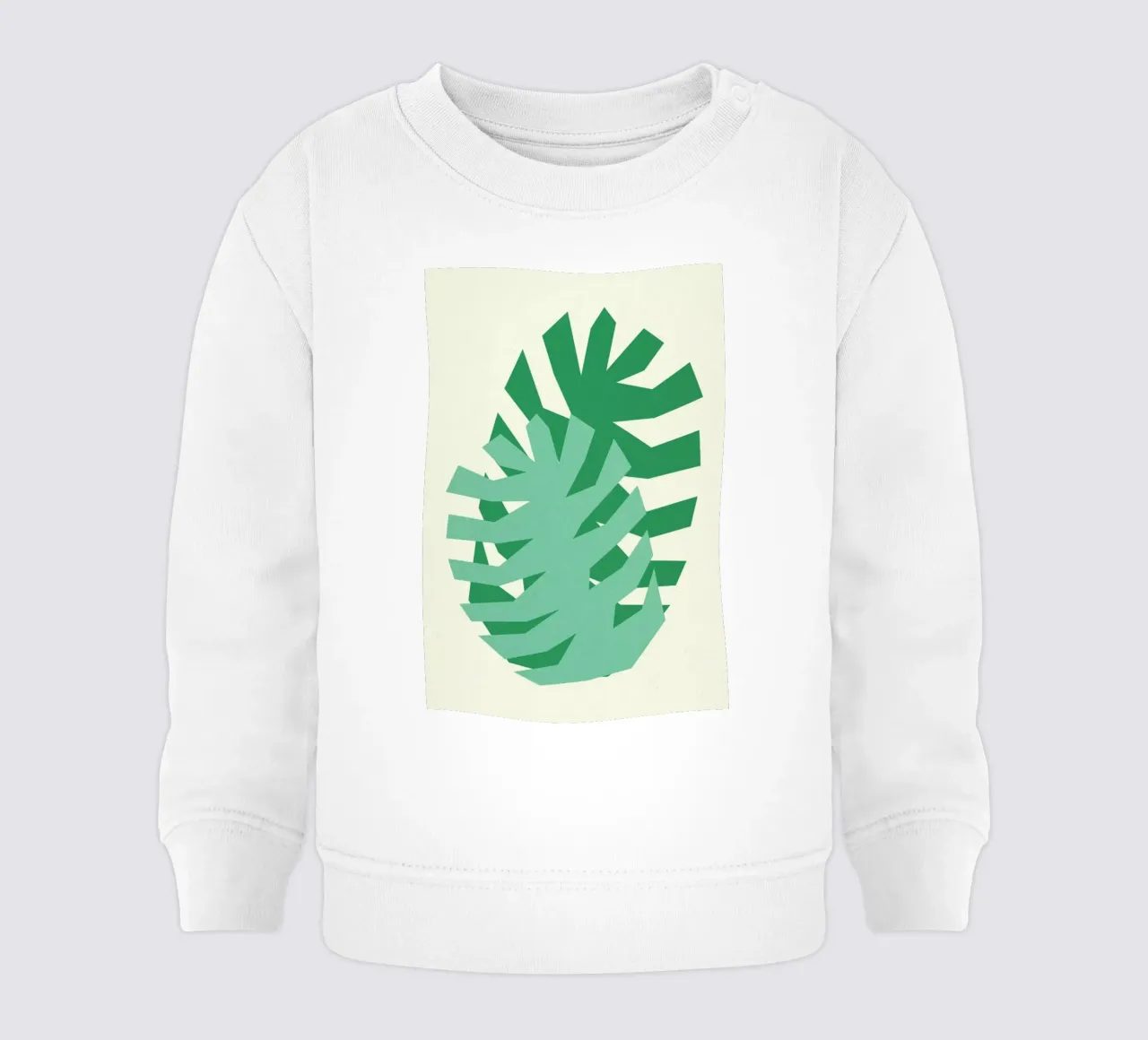 Two Palm Leaves felpa neonato da Rosi Feist