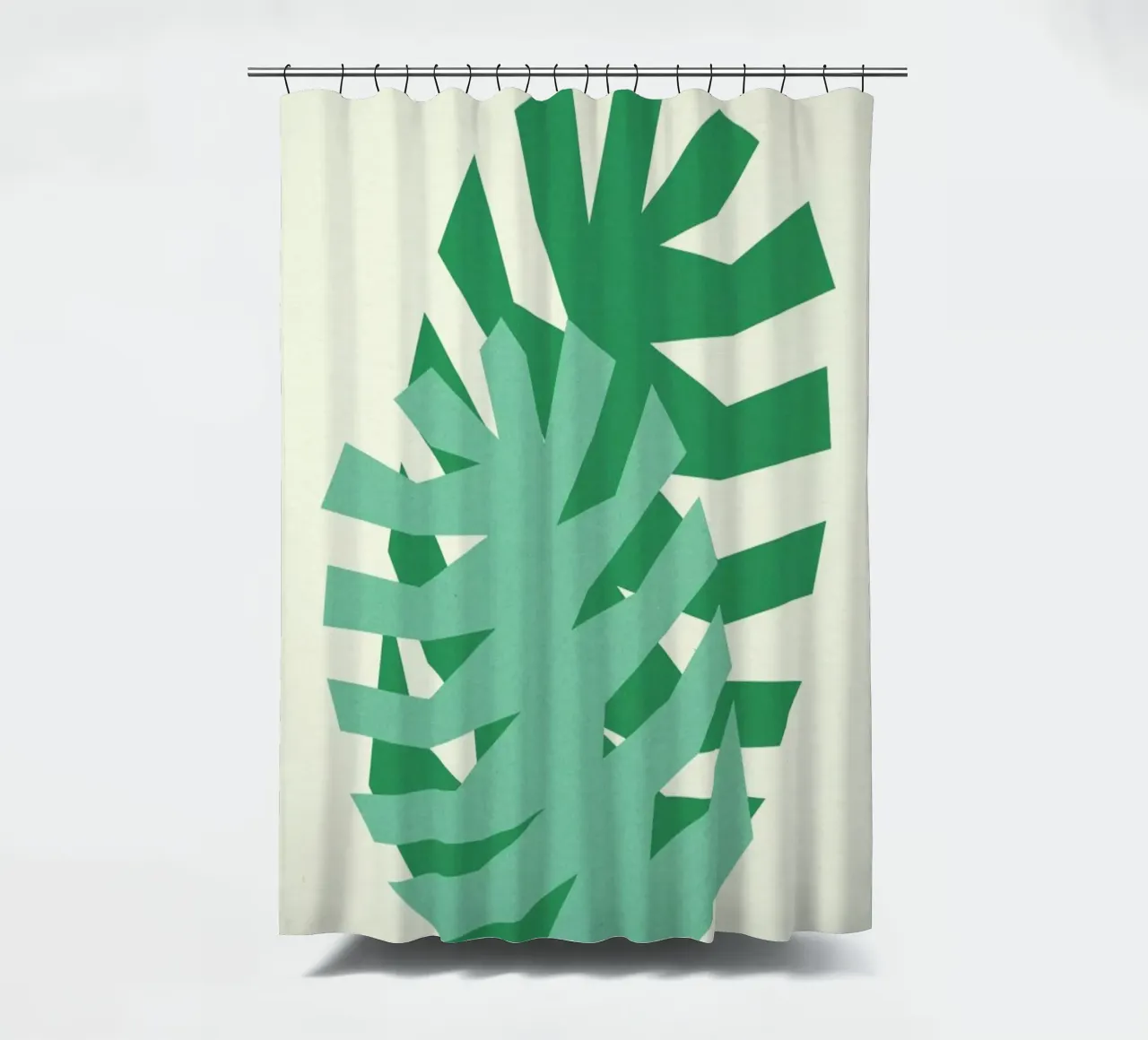 Two Palm Leaves shower curtain by Rosi Feist