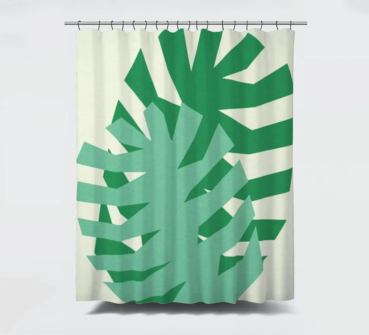 Two Palm Leaves shower curtain by Rosi Feist