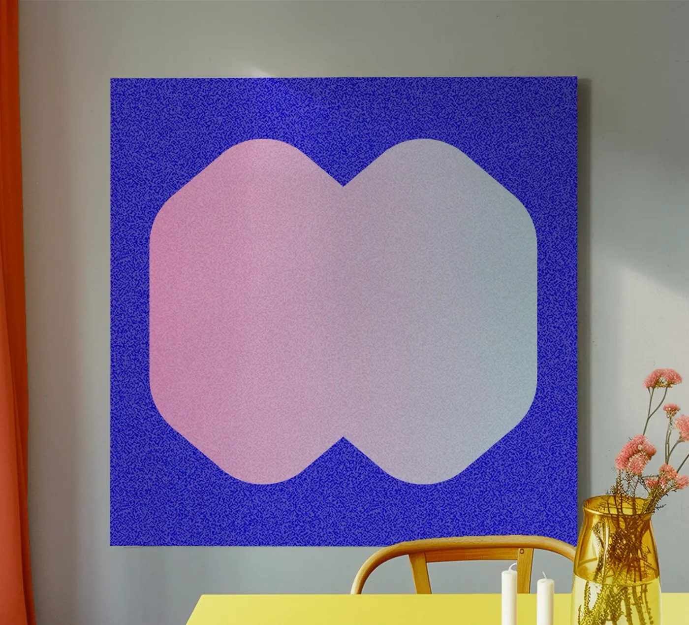 Gradient I canvas by byh.illustration