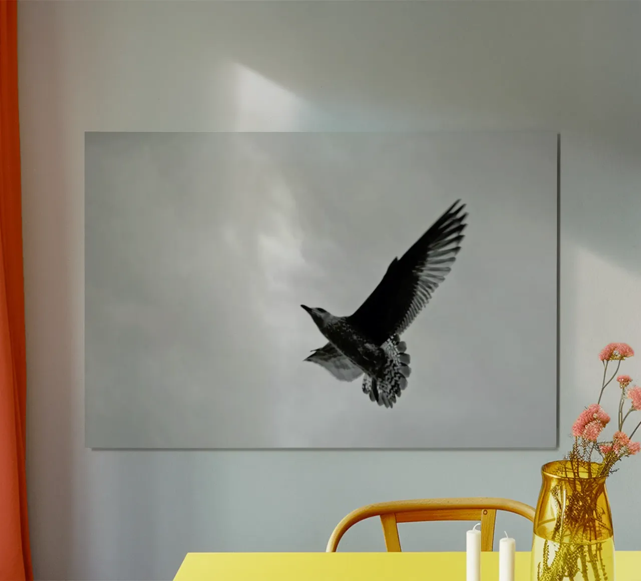A seagull poster con telaio in legno da Nur Mut