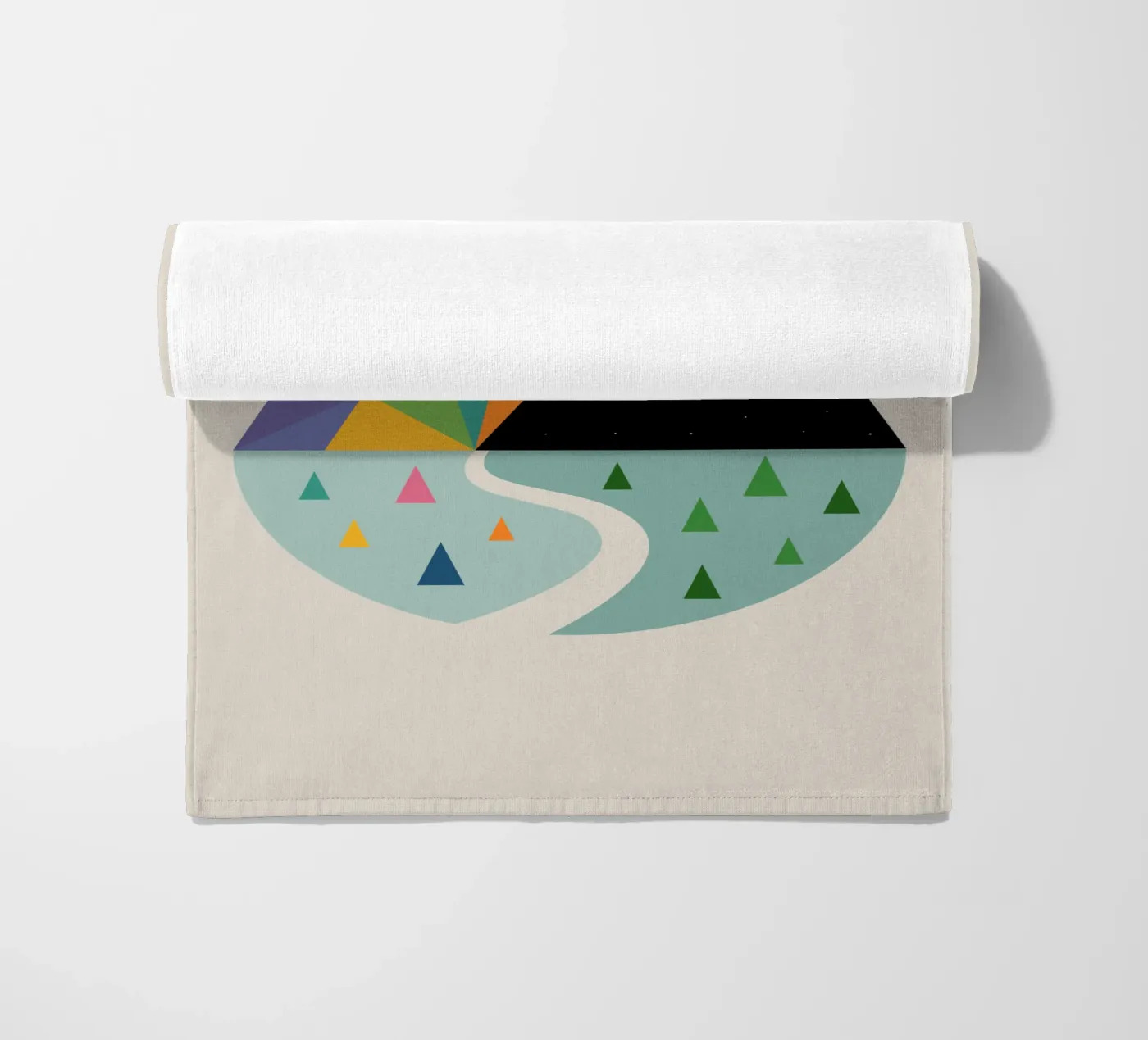 Heldere kant strandhanddoek van Andy Westface