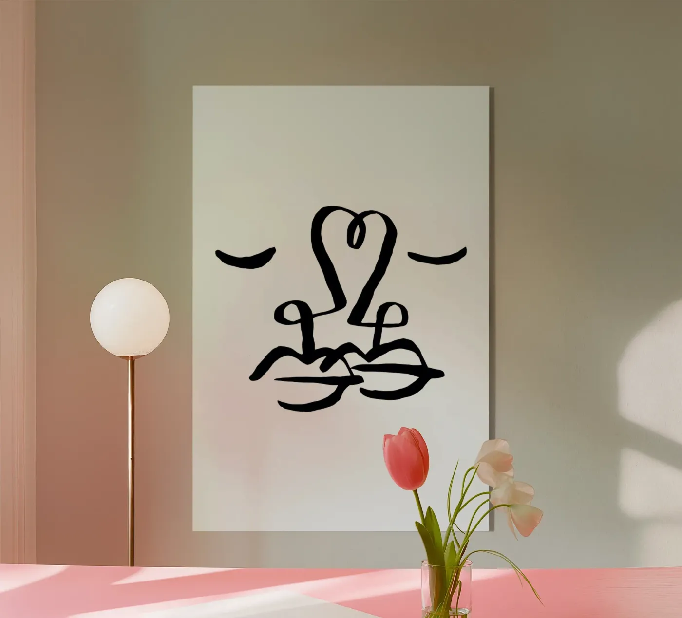 One Heart acrylic glass by Ninhol