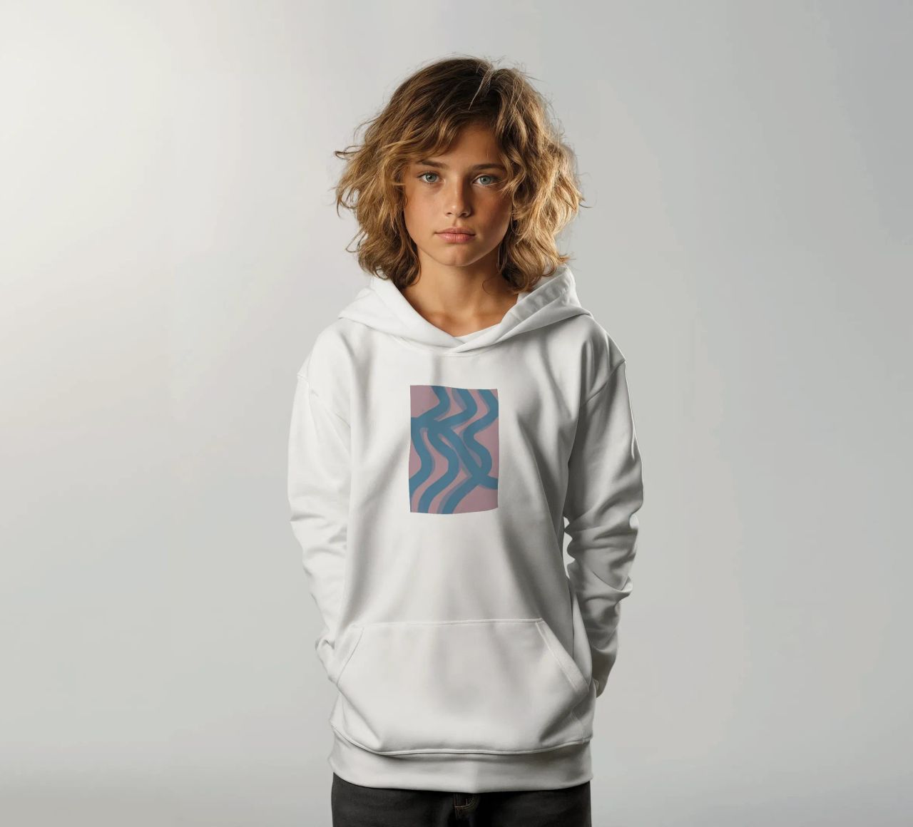 Curve felpa bambino con cappuccio da Iracheta