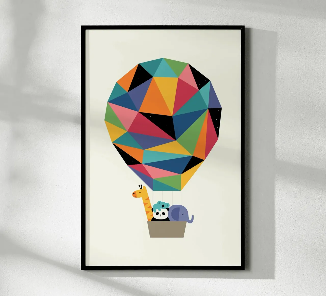 Gemeinsam hoch fliegen Poster mit Aluminium Rahmen von Andy Westface